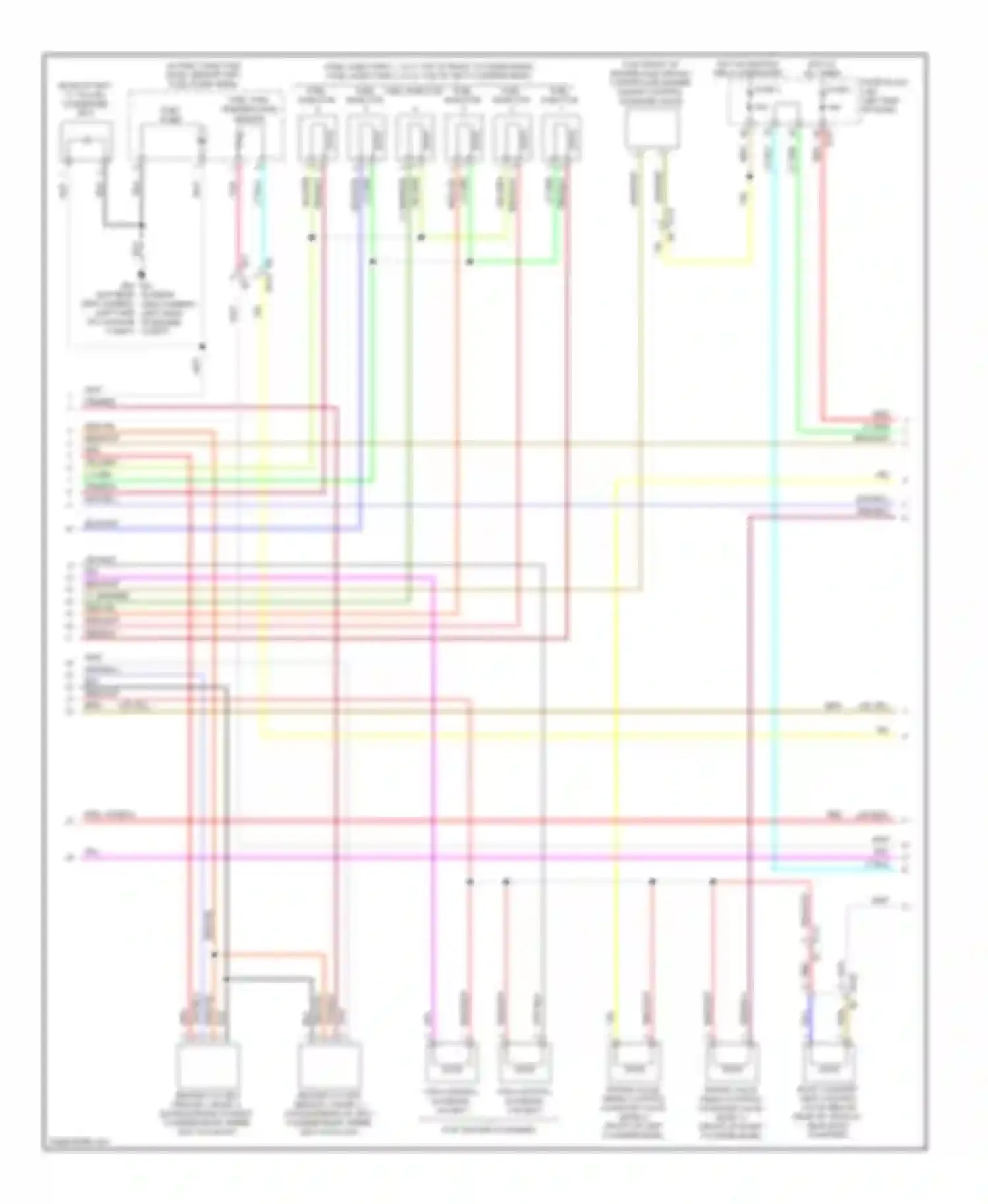 Murano Nissan Z51 facelift (2010-2012): Wiring diagram engine performance 3.5l (3 of 4)