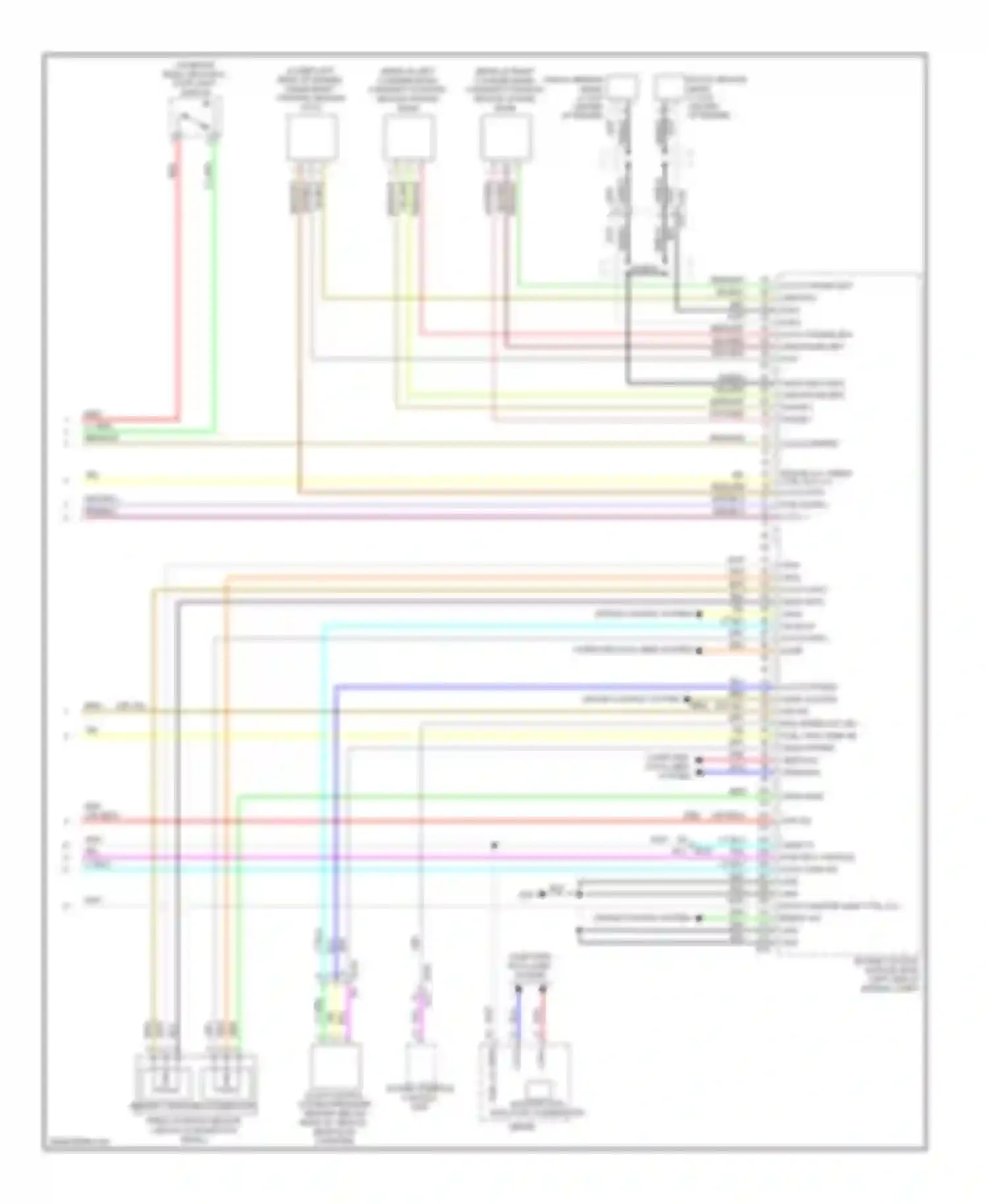 Murano Nissan Z51 facelift (2010-2012): Wiring diagram engine performance 3.5l (4 of 4)