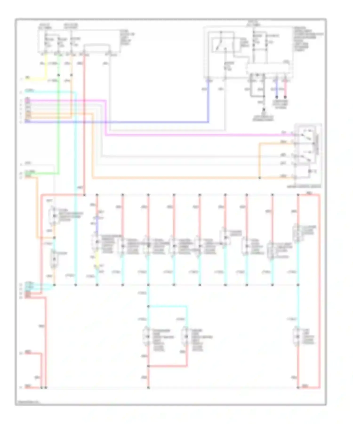 Murano Nissan Z51 facelift (2010-2012): Instrument illumination circuit (2 of 2)