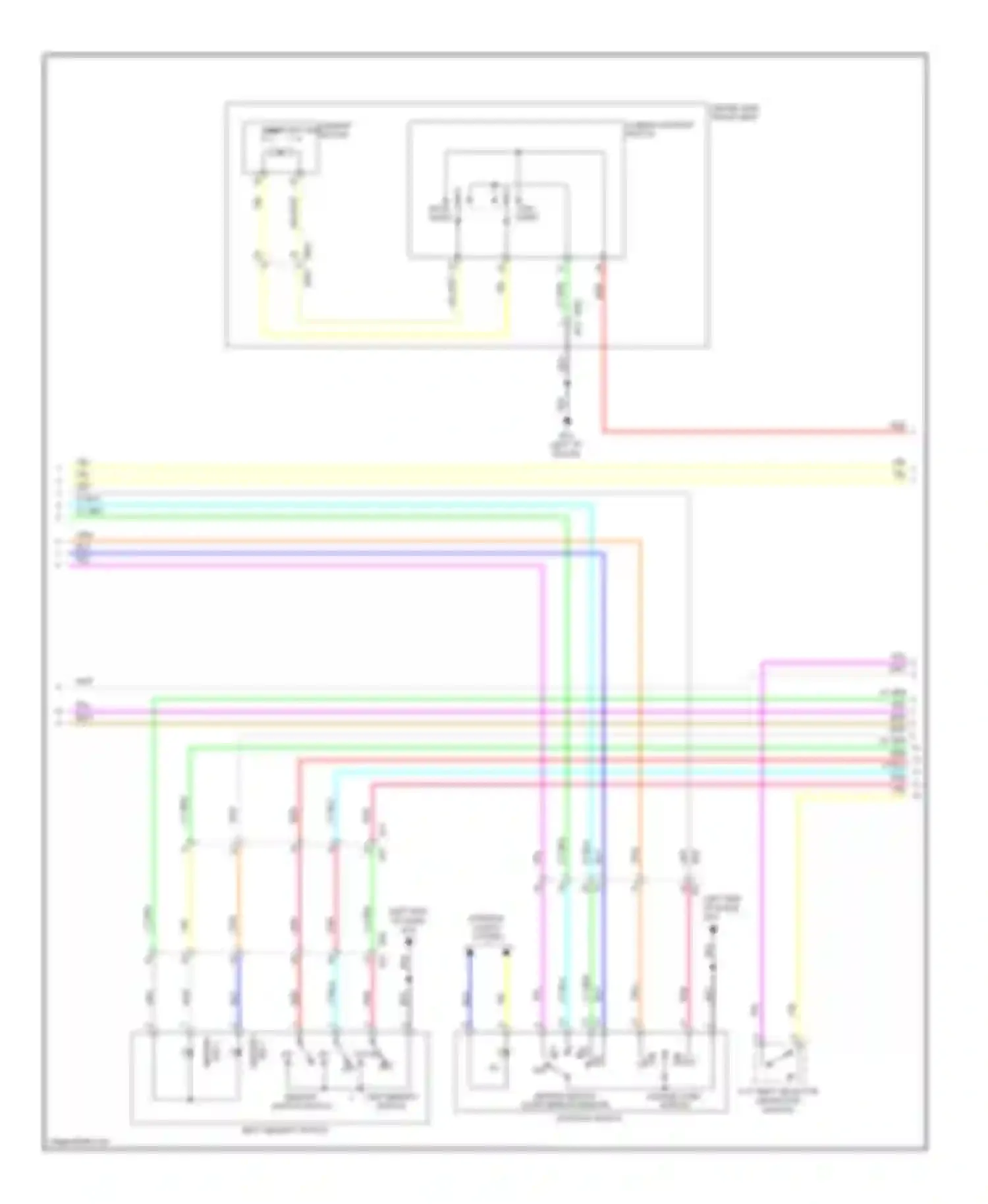 Murano Nissan Z51 facelift (2010-2012): Memory systems circuit (2 of 4)