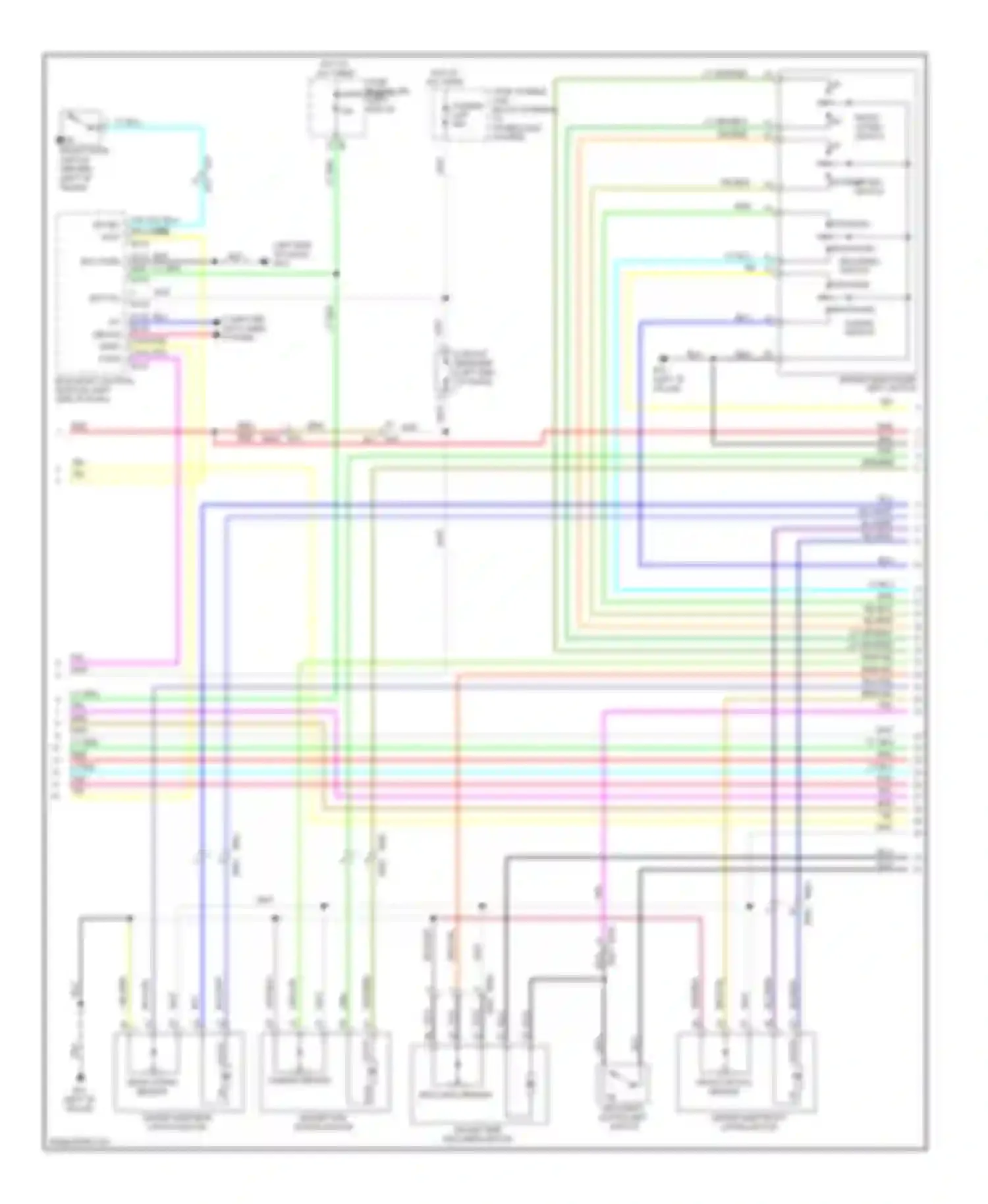 Murano Nissan Z51 facelift (2010-2012): Memory systems circuit (3 of 4)