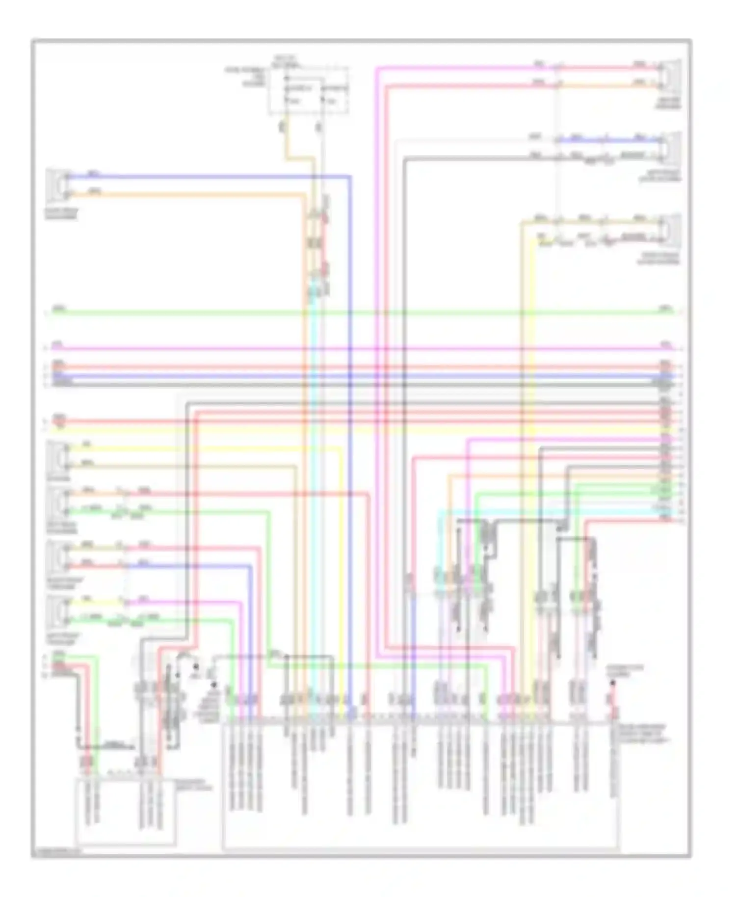 Murano Nissan Z51 facelift (2010-2012): Radio circuit, without navigation (3 of 4)