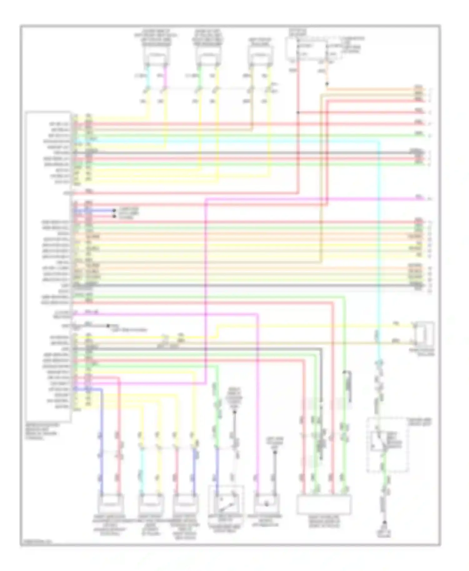 Murano Nissan Z51 facelift (2010-2012): Supplemental restraints circuit (1 of 2)