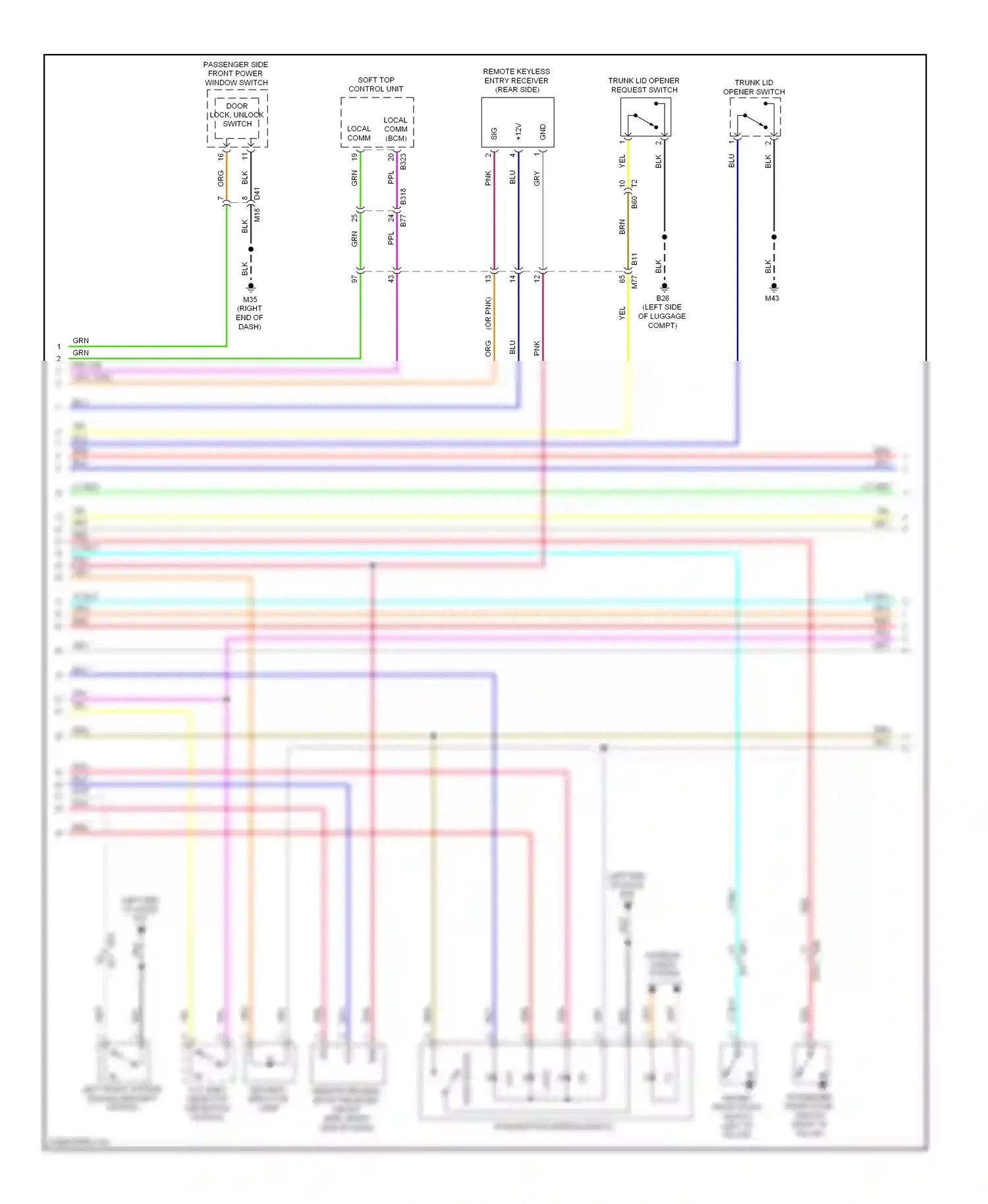 Wiring diagram blu for Nissan Murano Z51 facelift (2010-2012) (3 of 63)