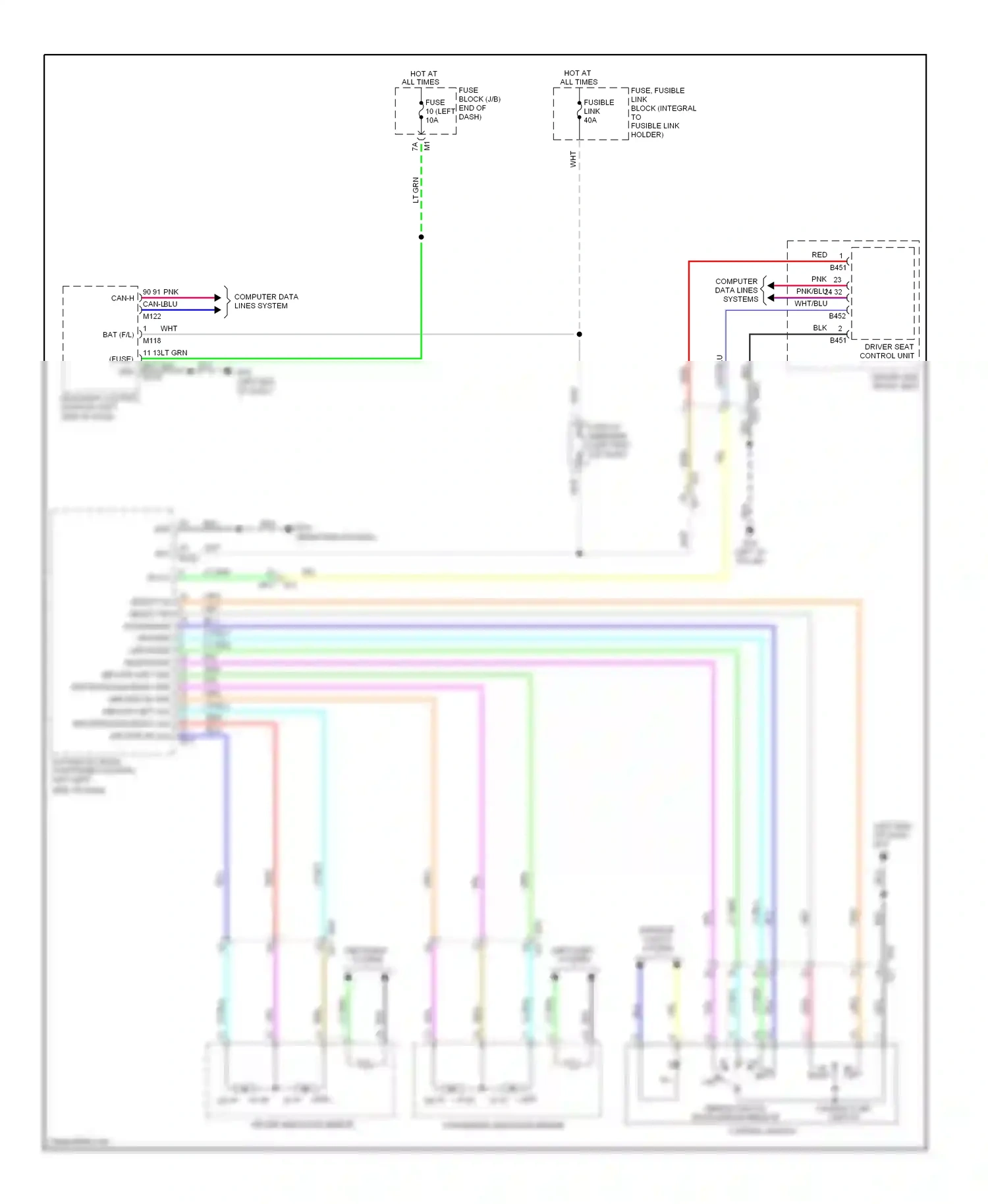 Wiring diagram change over switch for Nissan Murano Z51 facelift (2010-2012) (2 of 2)