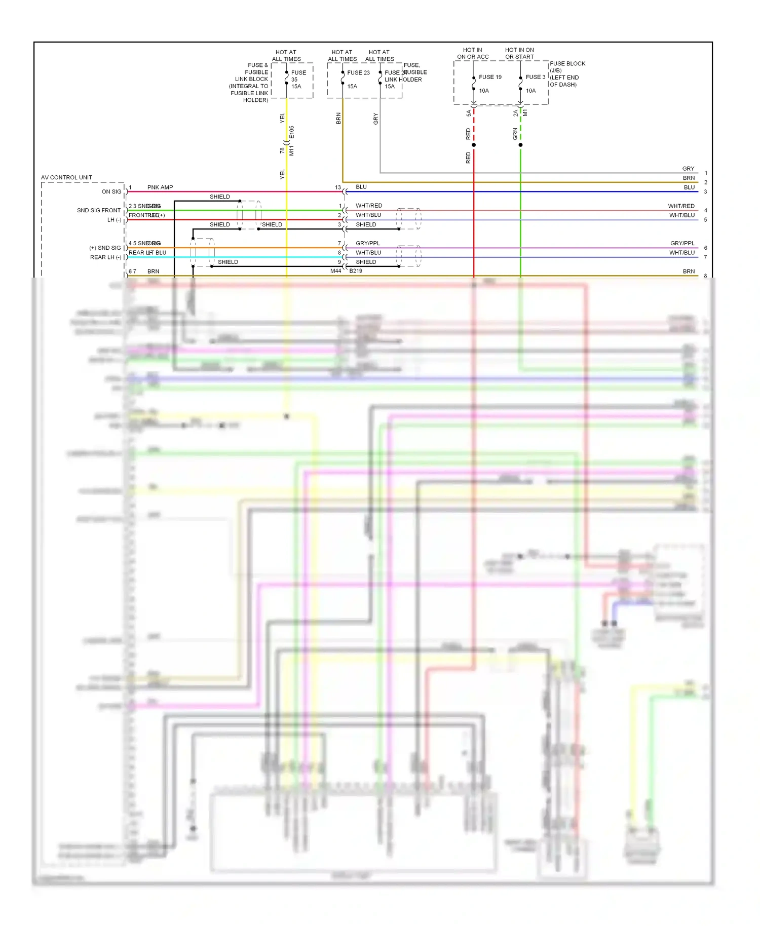 Wiring diagram comp image sig for Nissan Murano Z51 facelift (2010-2012) (1 of 2)
