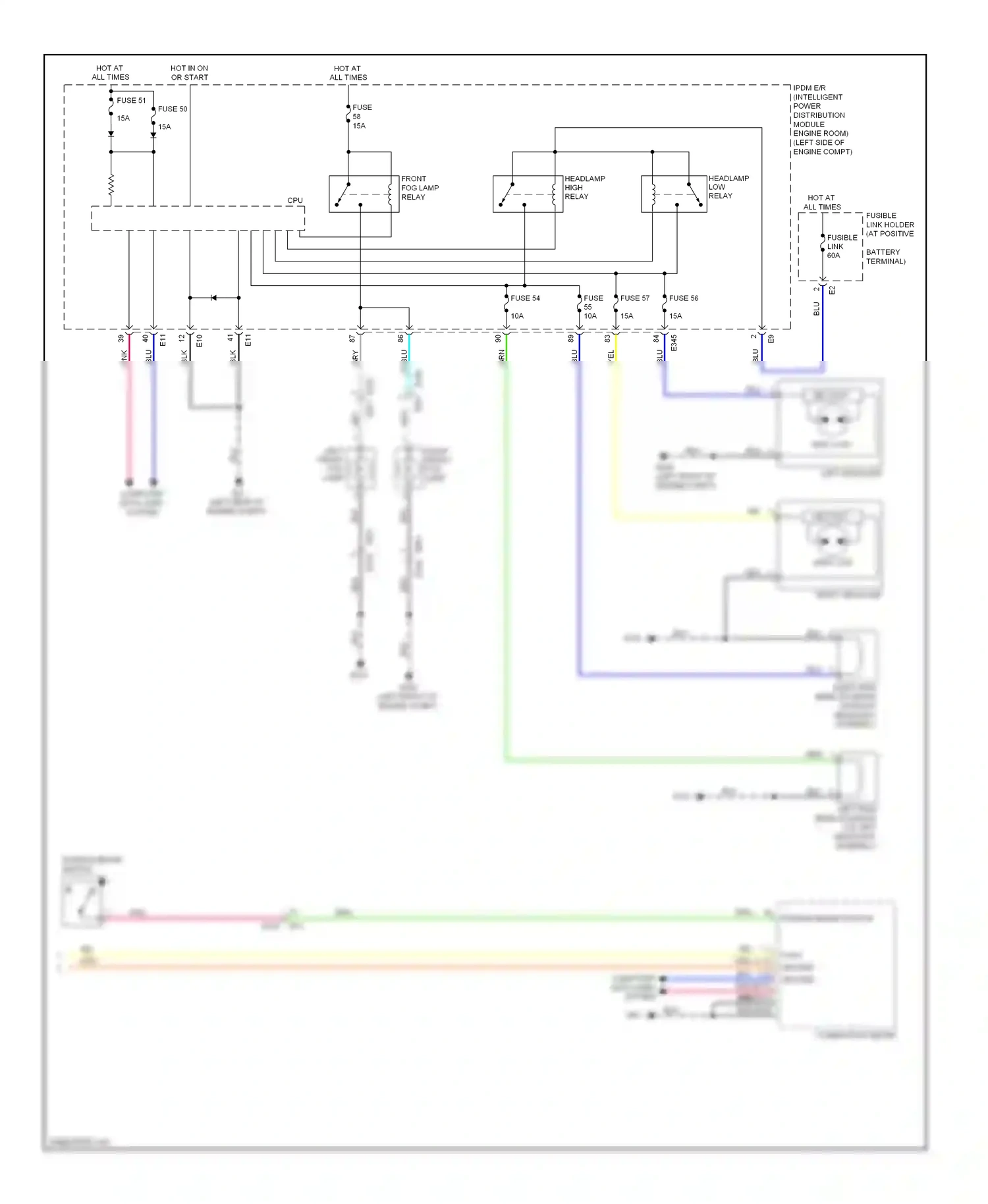Wiring diagram computer data lines system for Nissan Murano Z51 facelift (2010-2012) (16 of 40)