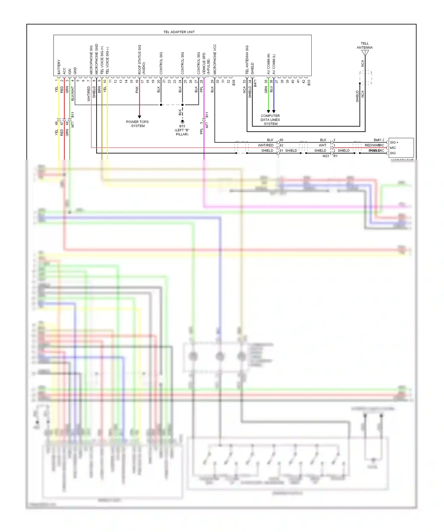 Wiring diagram control sig for Nissan Murano Z51 facelift (2010-2012) (1 of 1)
