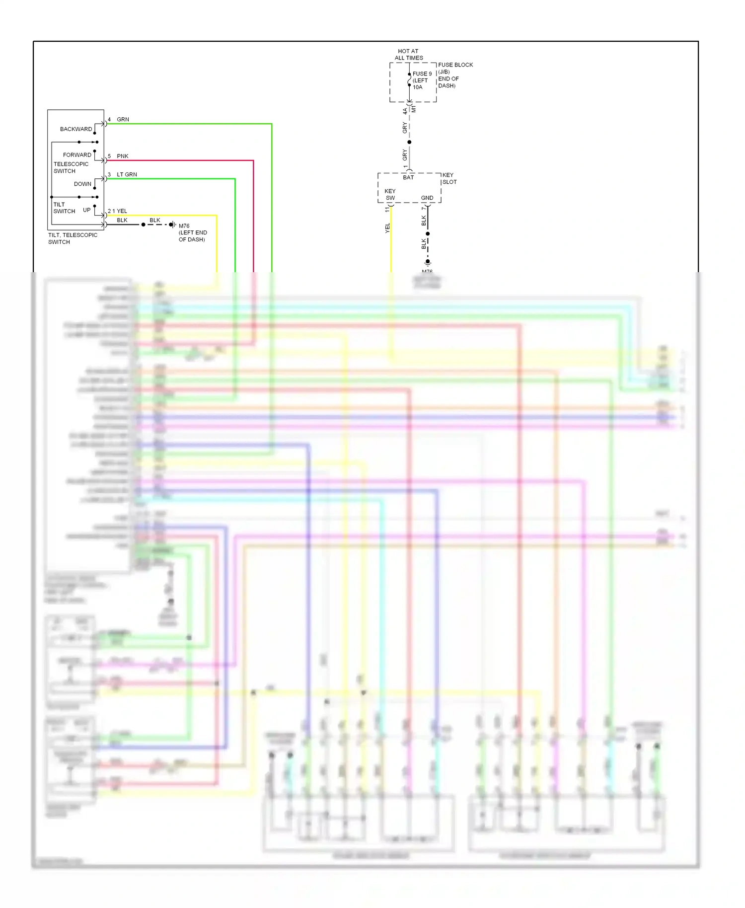 Wiring diagram deffoger system for Nissan Murano Z51 facelift (2010-2012) (1 of 1)