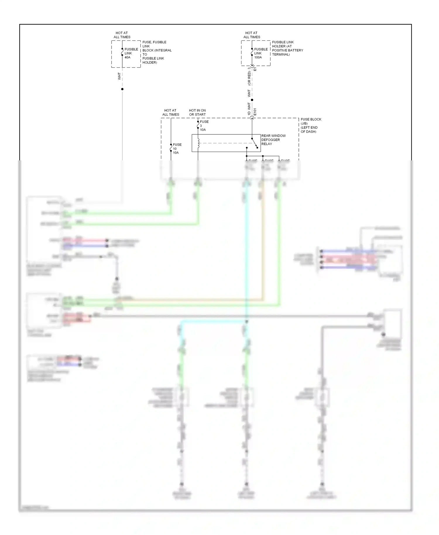 Wiring diagram soft top control unit for Nissan Murano Z51 facelift (2010-2012) (3 of 8)