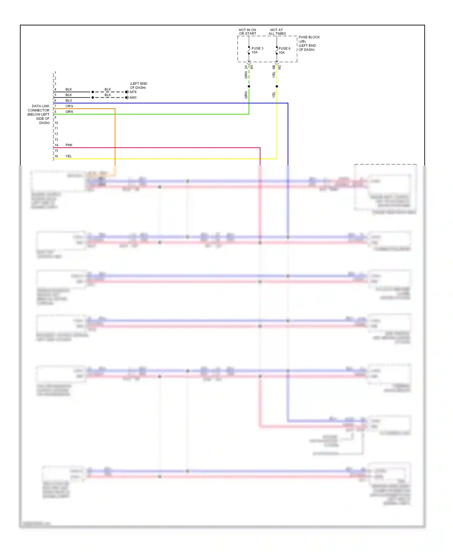 Wiring diagram soft top control unit for Nissan Murano Z51 facelift (2010-2012) (2 of 8)