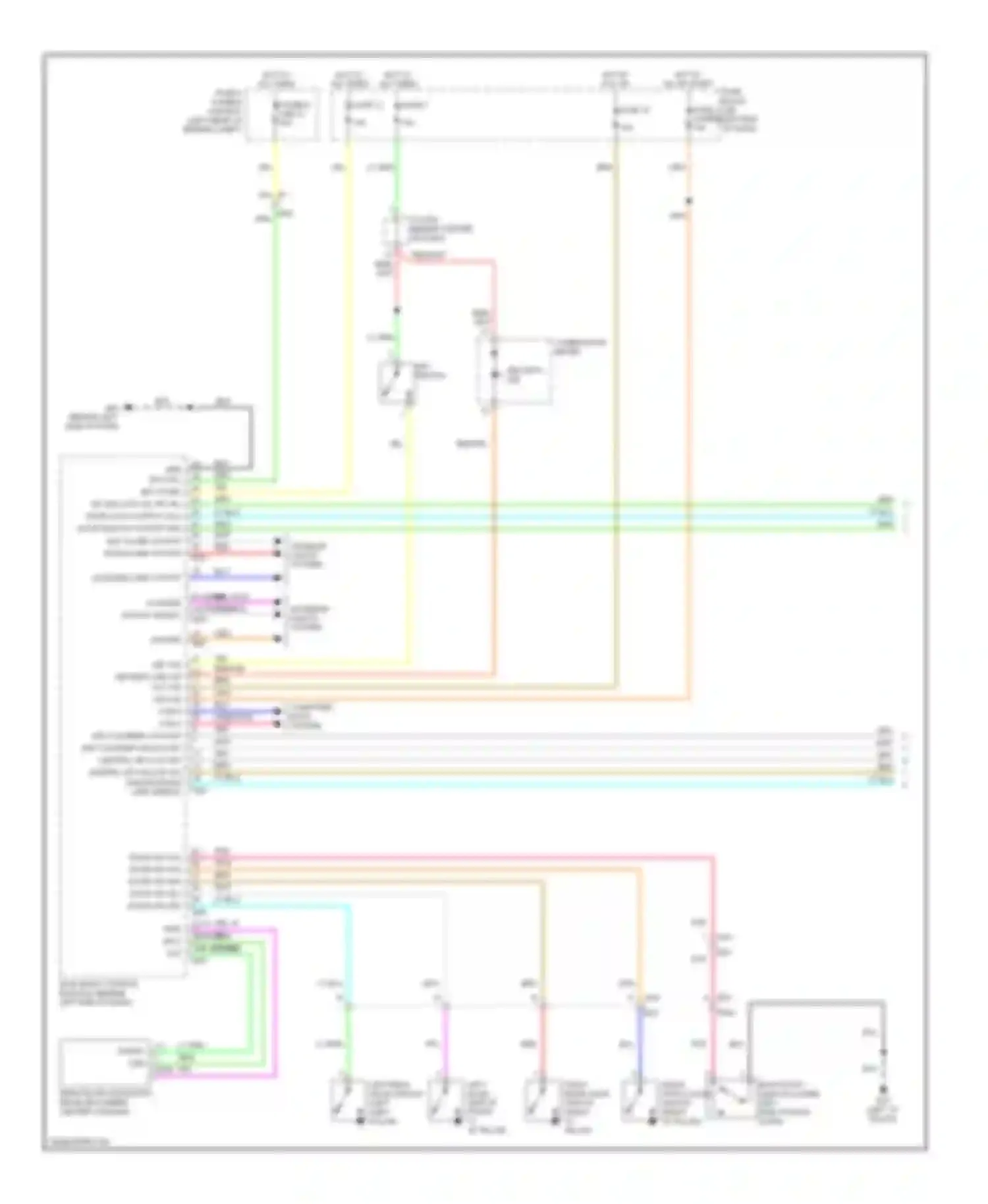 Note Nissan E12 (2012-2016): Forced entry circuit, without intelligent key unit (1 of 2)
