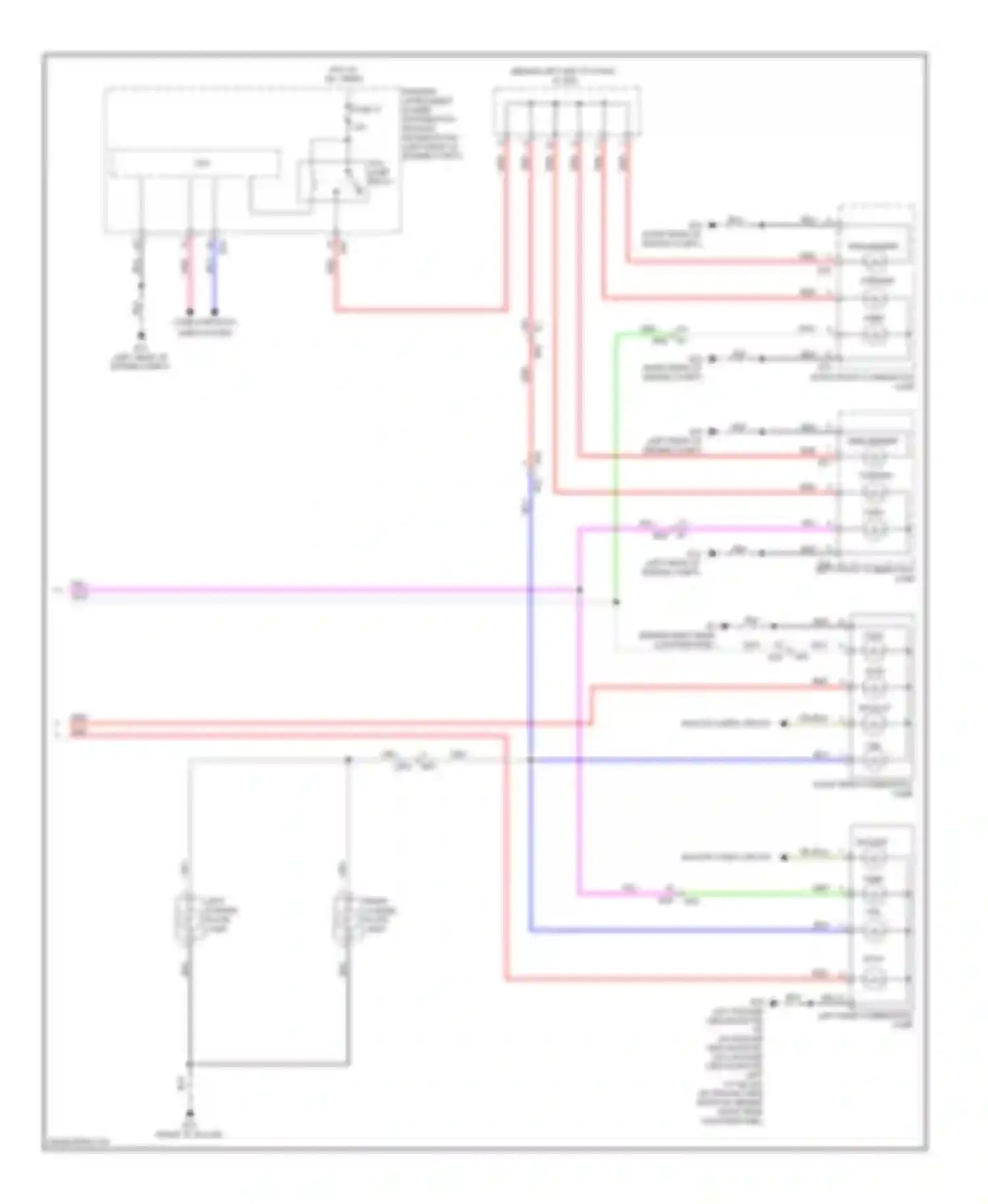 Note Nissan E12 (2012-2016): Exterior lamps circuit (2 of 2)