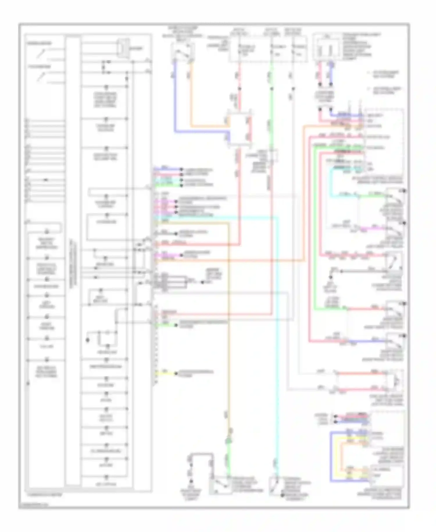 Note Nissan E12 (2012-2016): Instrument cluster circuit