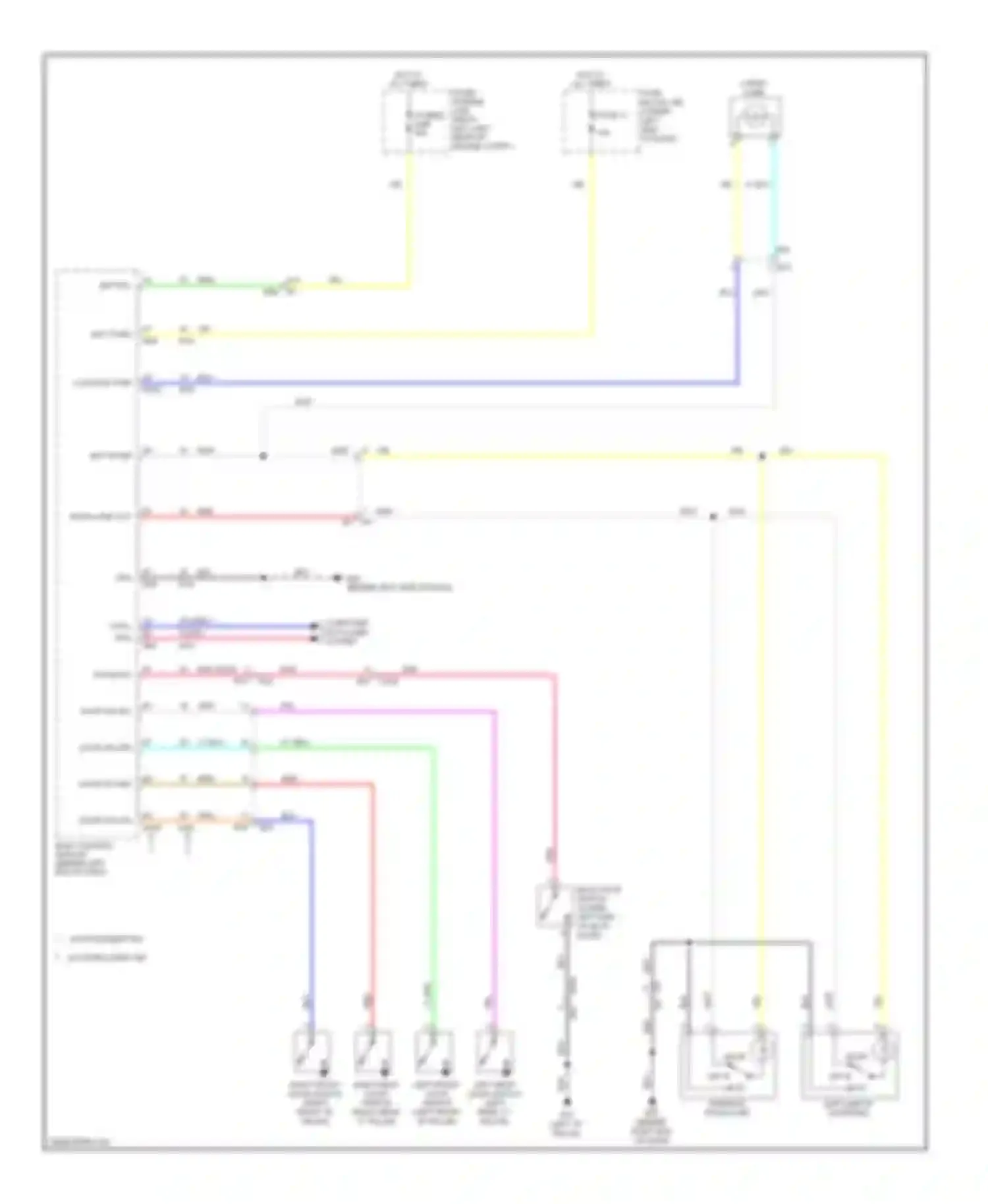 Note Nissan E12 (2012-2016): Courtesy lamps circuit
