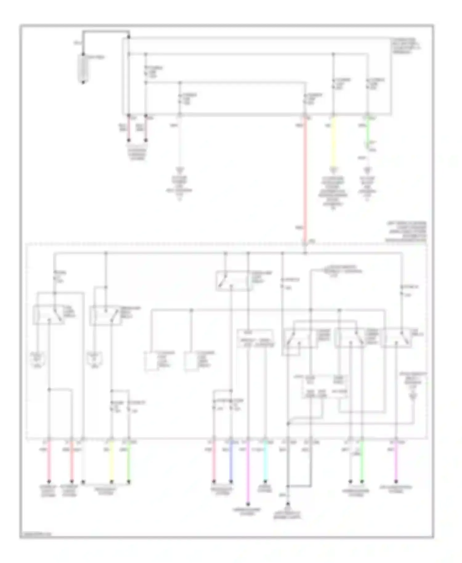 Note Nissan E12 (2012-2016): Power distribution circuit (1 of 3)