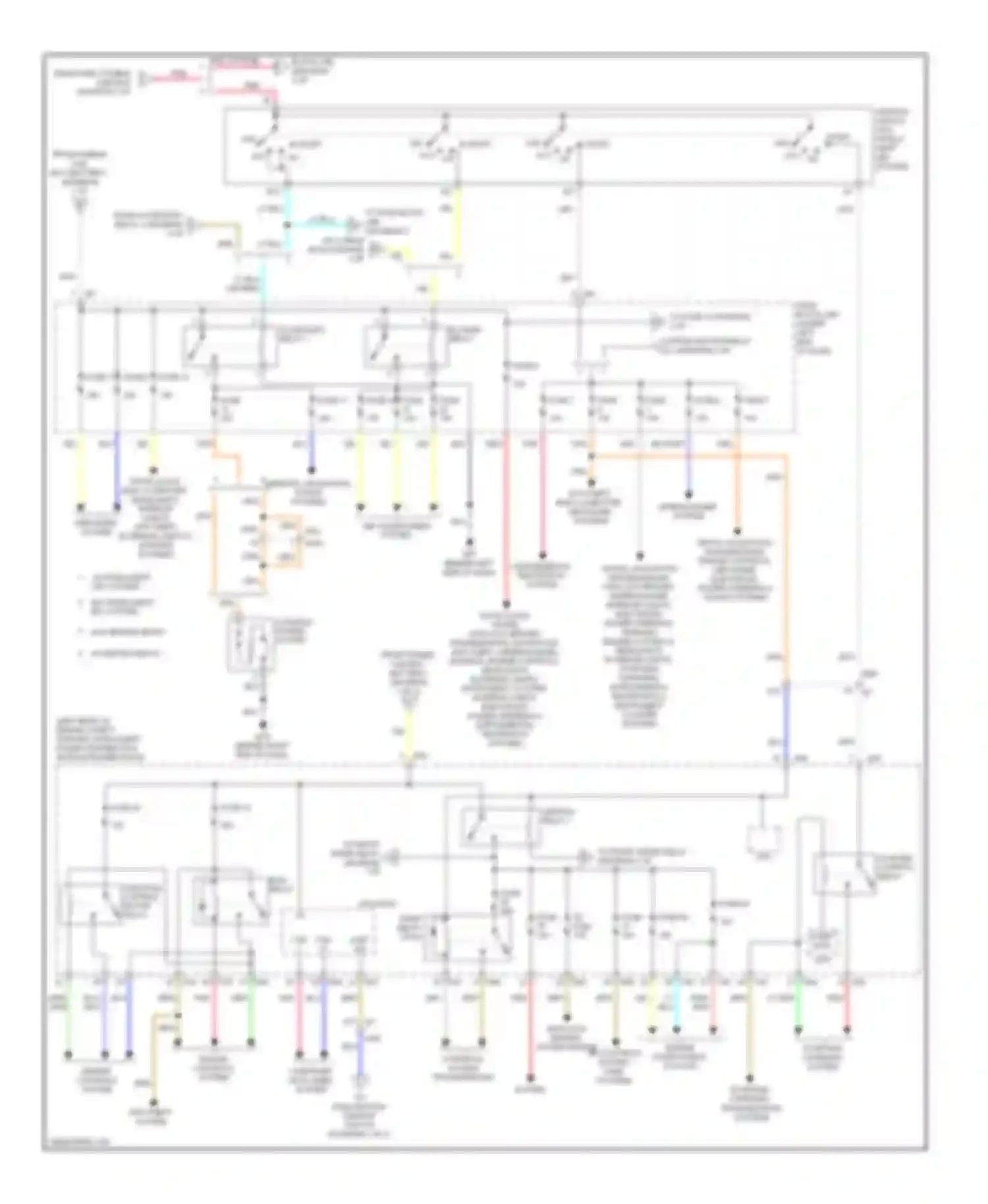 Note Nissan E12 (2012-2016): Power distribution circuit (2 of 3)