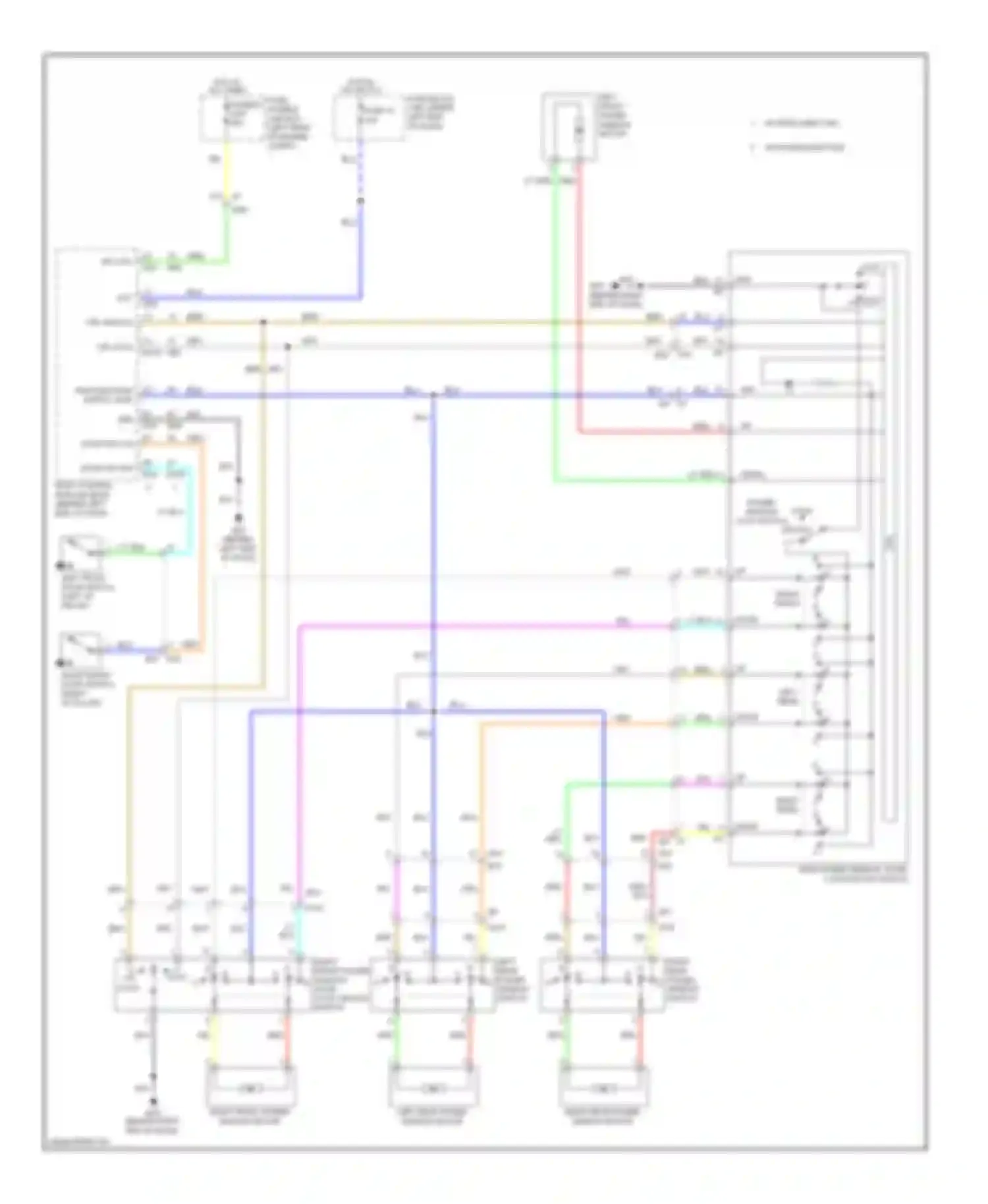 Note Nissan E12 (2012-2016): Power windows circuit