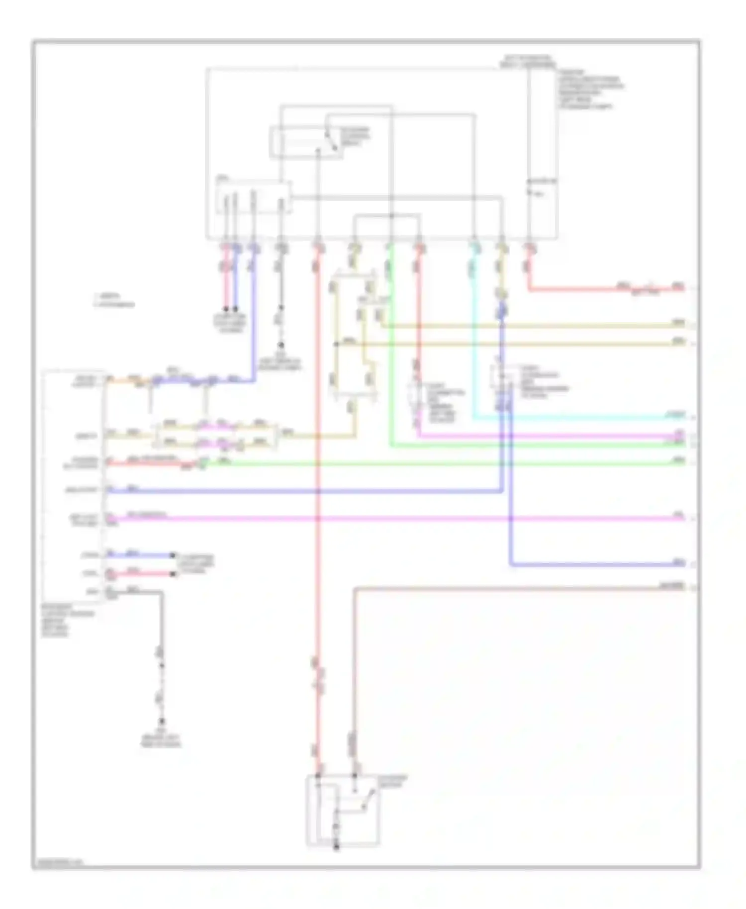 Note Nissan E12 (2012-2016): Starting circuit, with intelligent key (1 of 2)