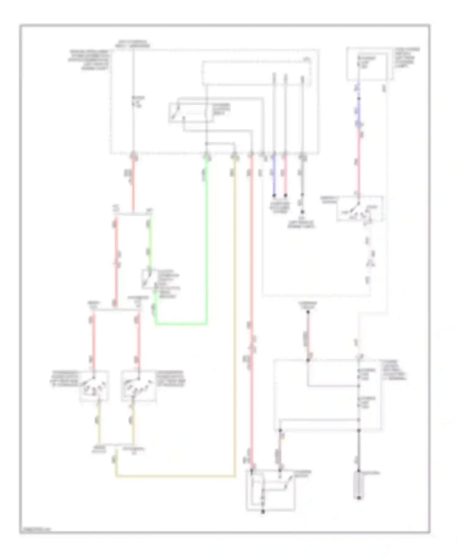 Note Nissan E12 (2012-2016): Starting circuit, without intelligent key