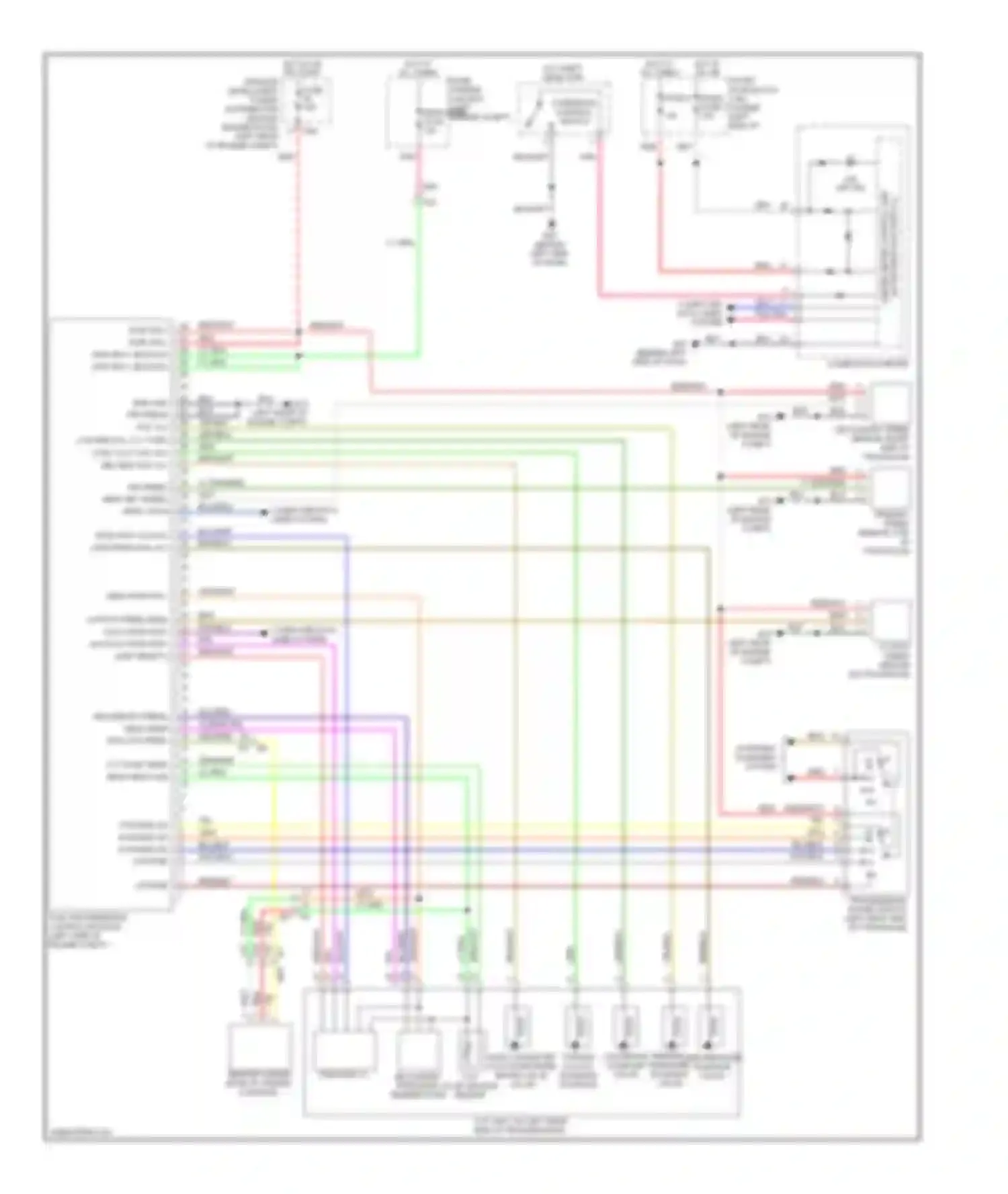 Note Nissan E12 (2012-2016): Transmission circuit