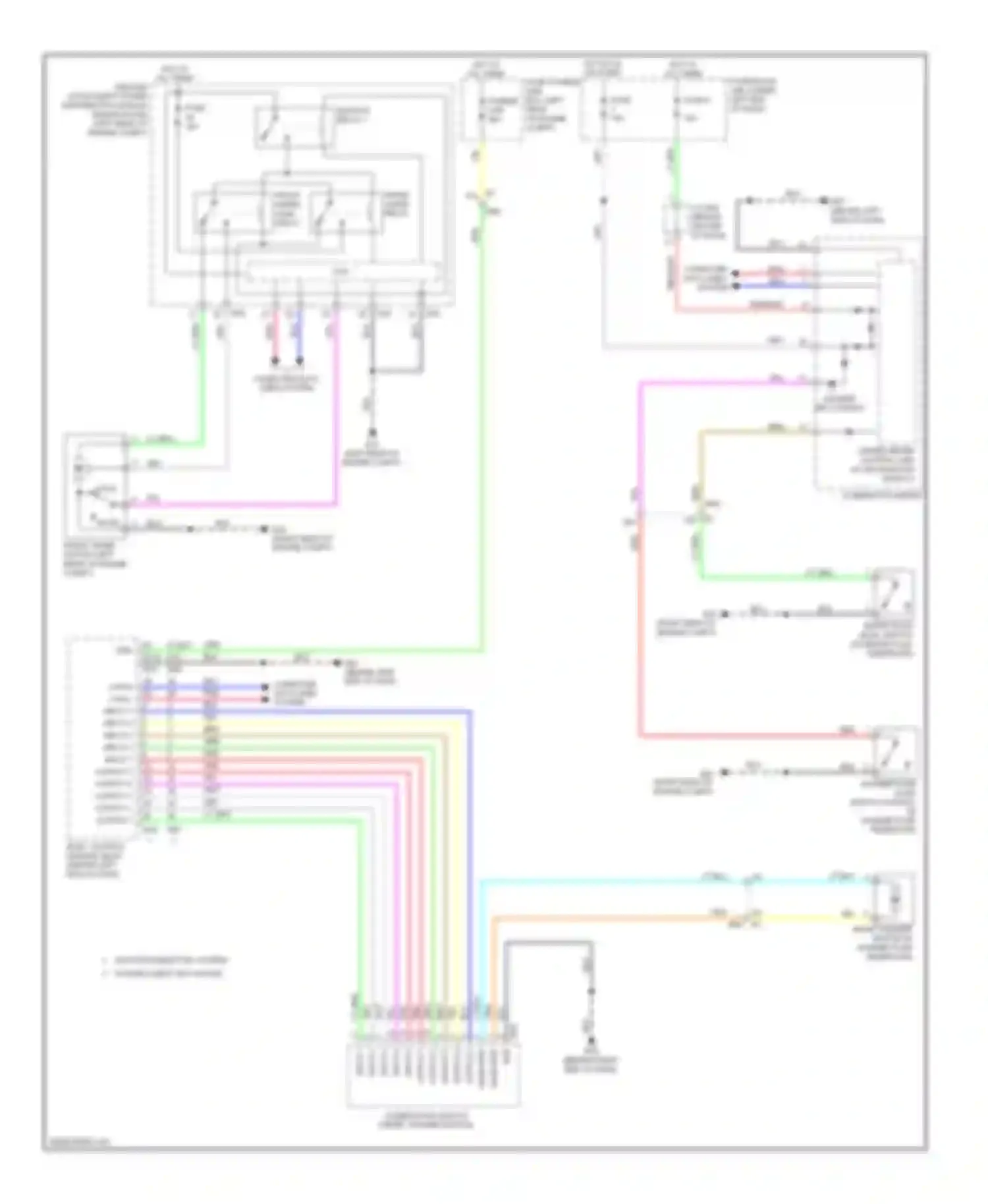 Note Nissan E12 (2012-2016): Front wiper/washer circuit
