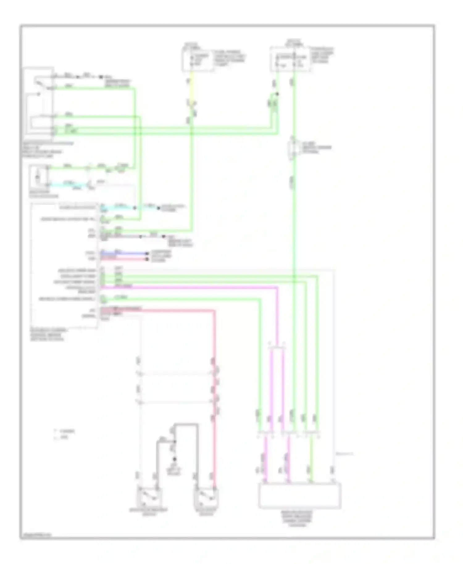 Wiring diagram back door switch for Nissan Note E12 (2012-2016) (1 of 4)