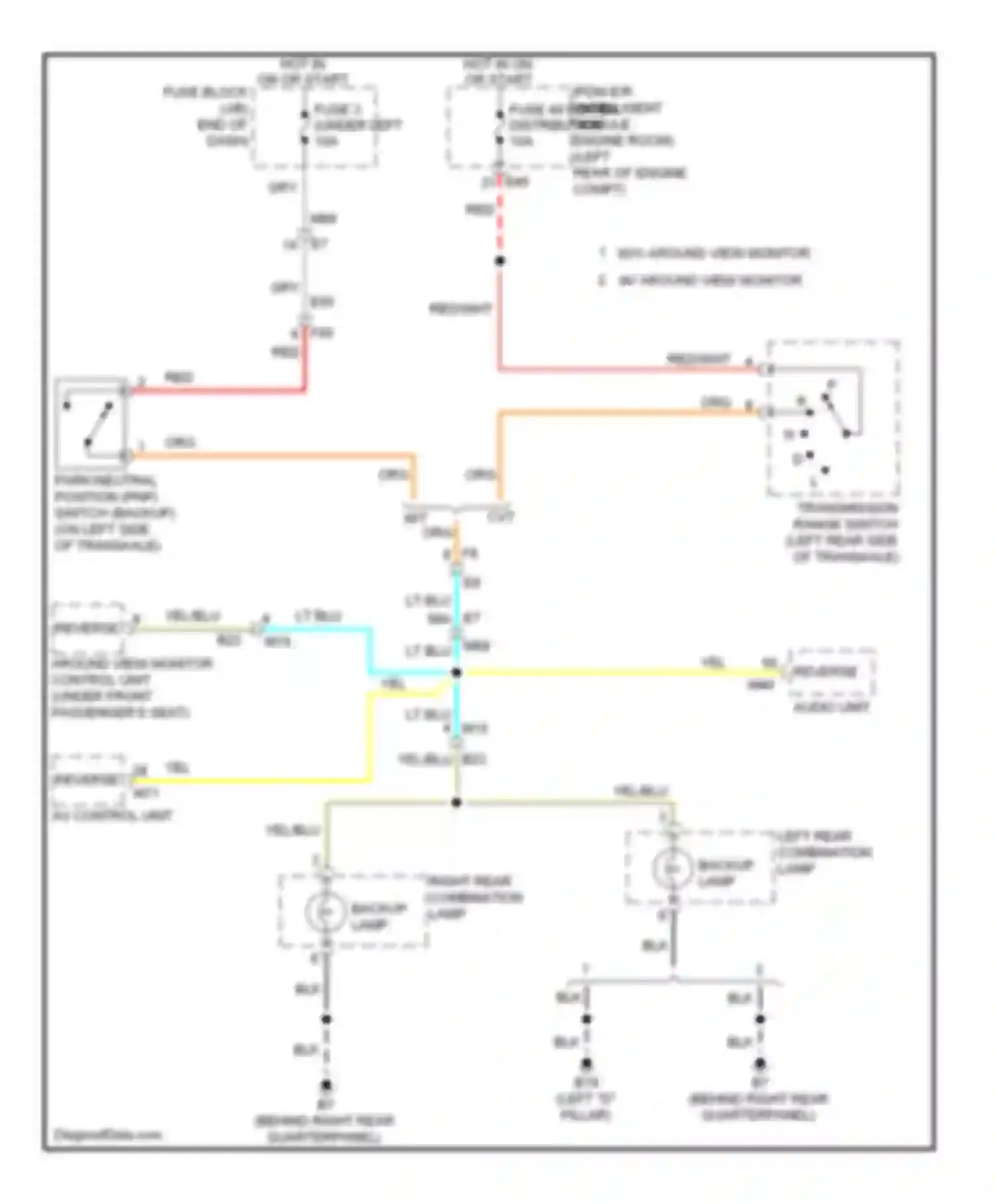 Wiring diagram blk for Nissan Note E12 (2012-2016) (21 of 70)