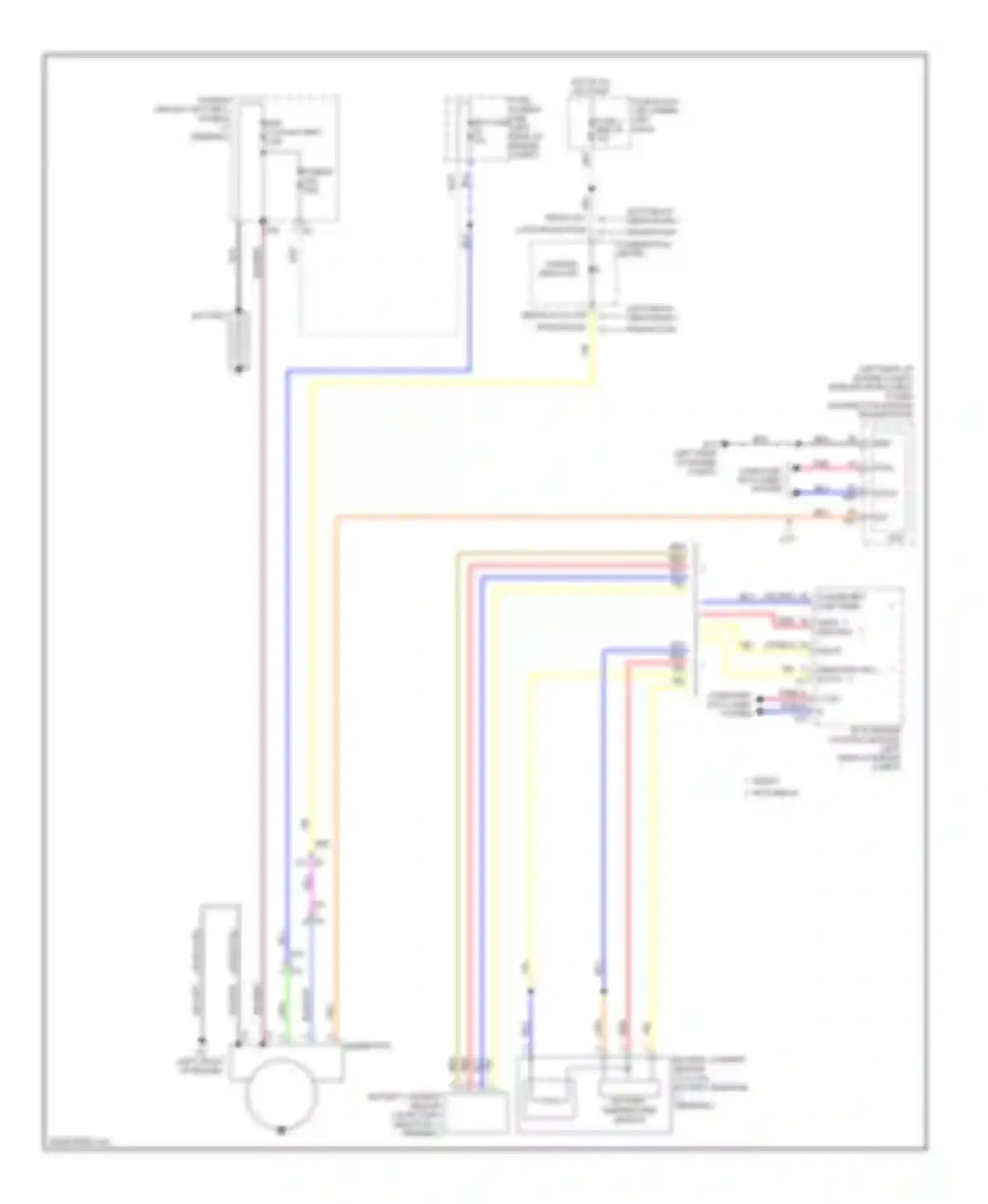 Wiring diagram distribution module engine room) for Nissan Note E12 (2012-2016) (1 of 1)