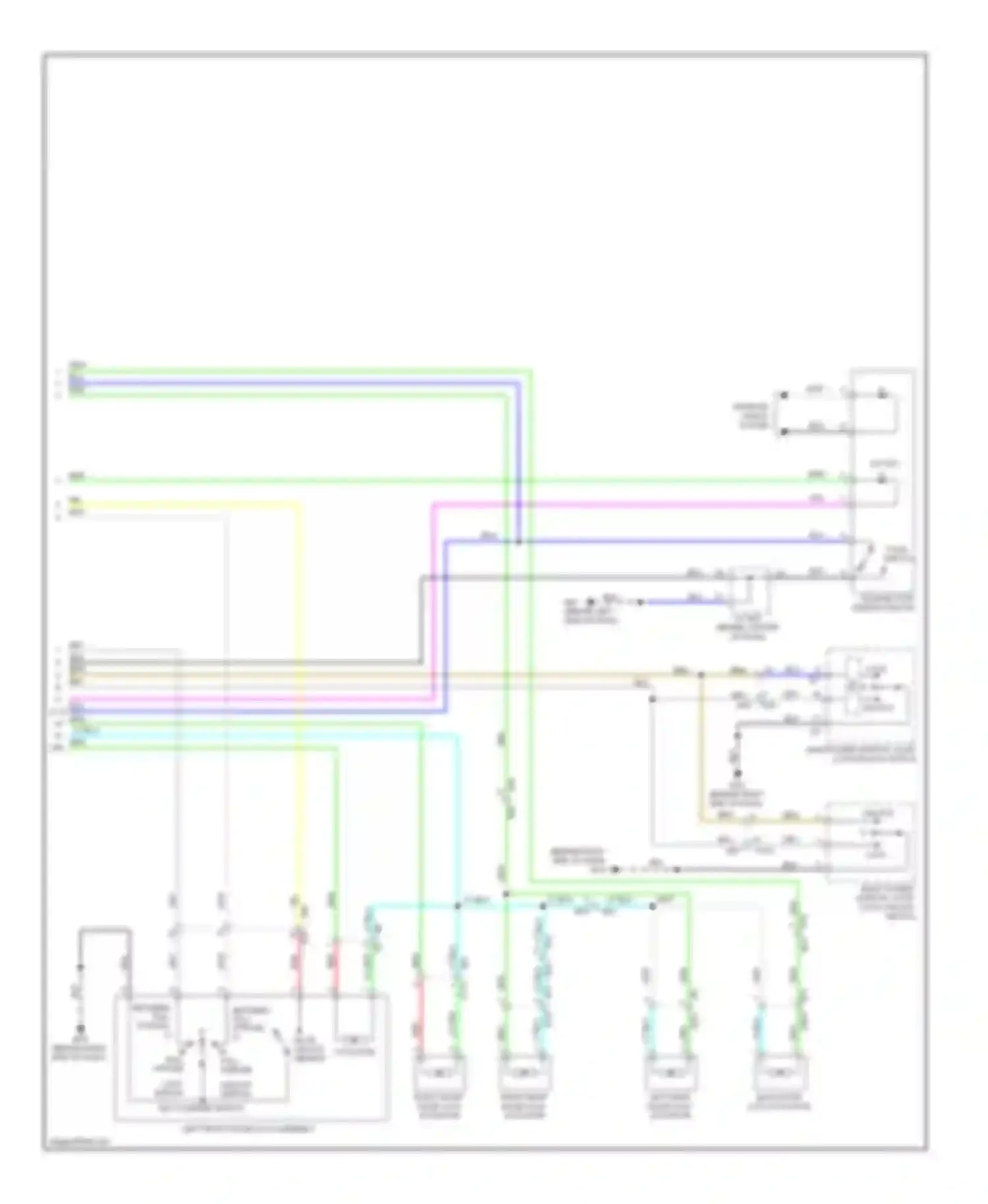 Wiring diagram full stroke for Nissan Note E12 (2012-2016) (1 of 2)