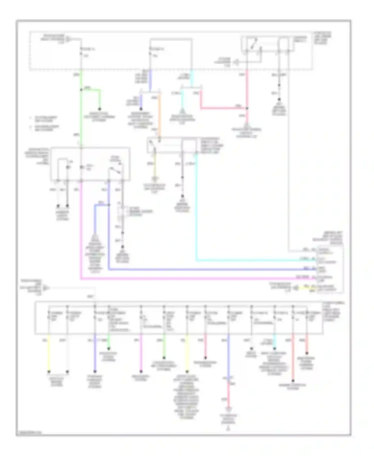 Wiring diagram fuse 18 for Nissan Note E12 (2012-2016) (3 of 5)