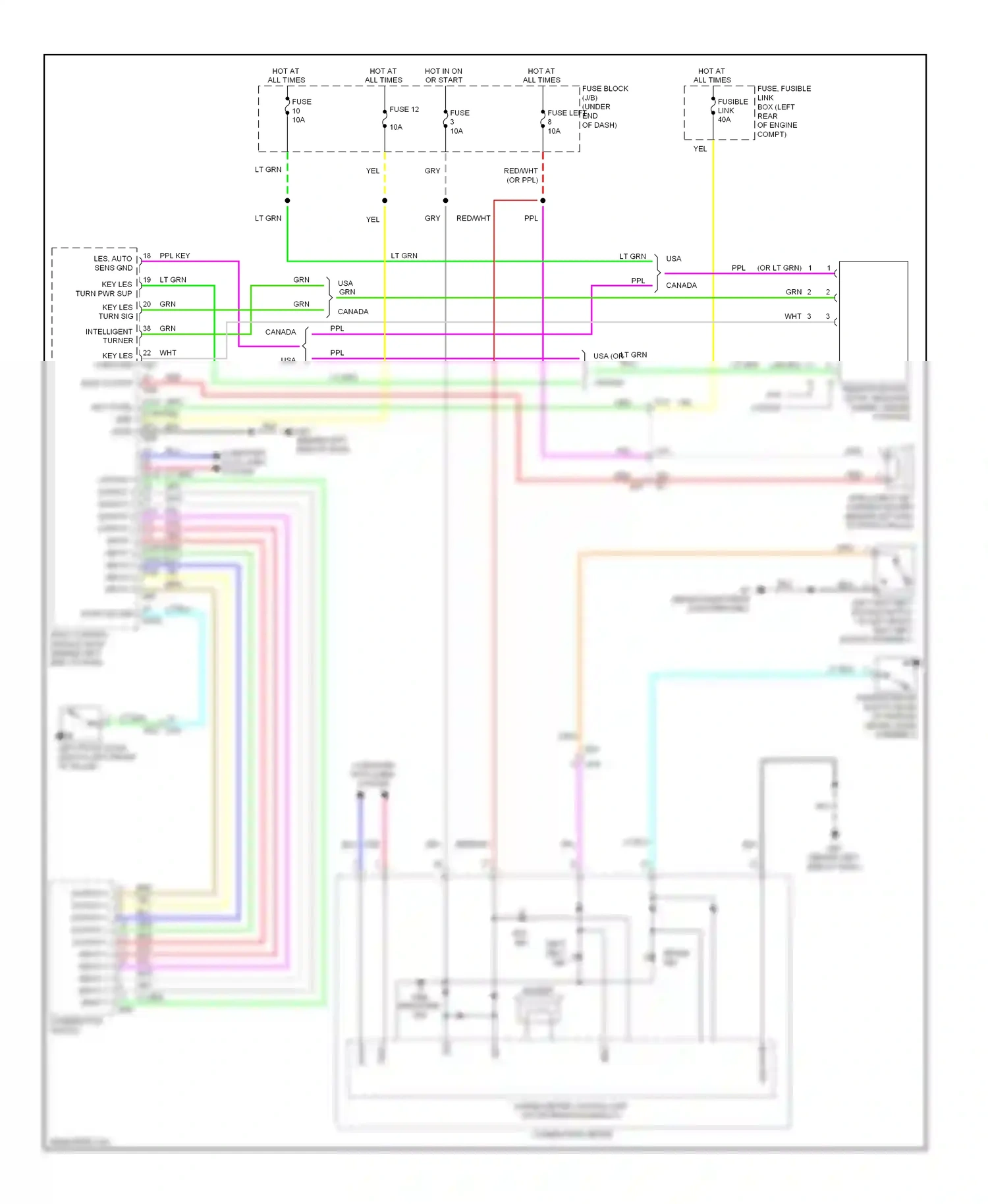Nissan Note E12 (2012-2016) fuse wiring diagram  (12 of 13)