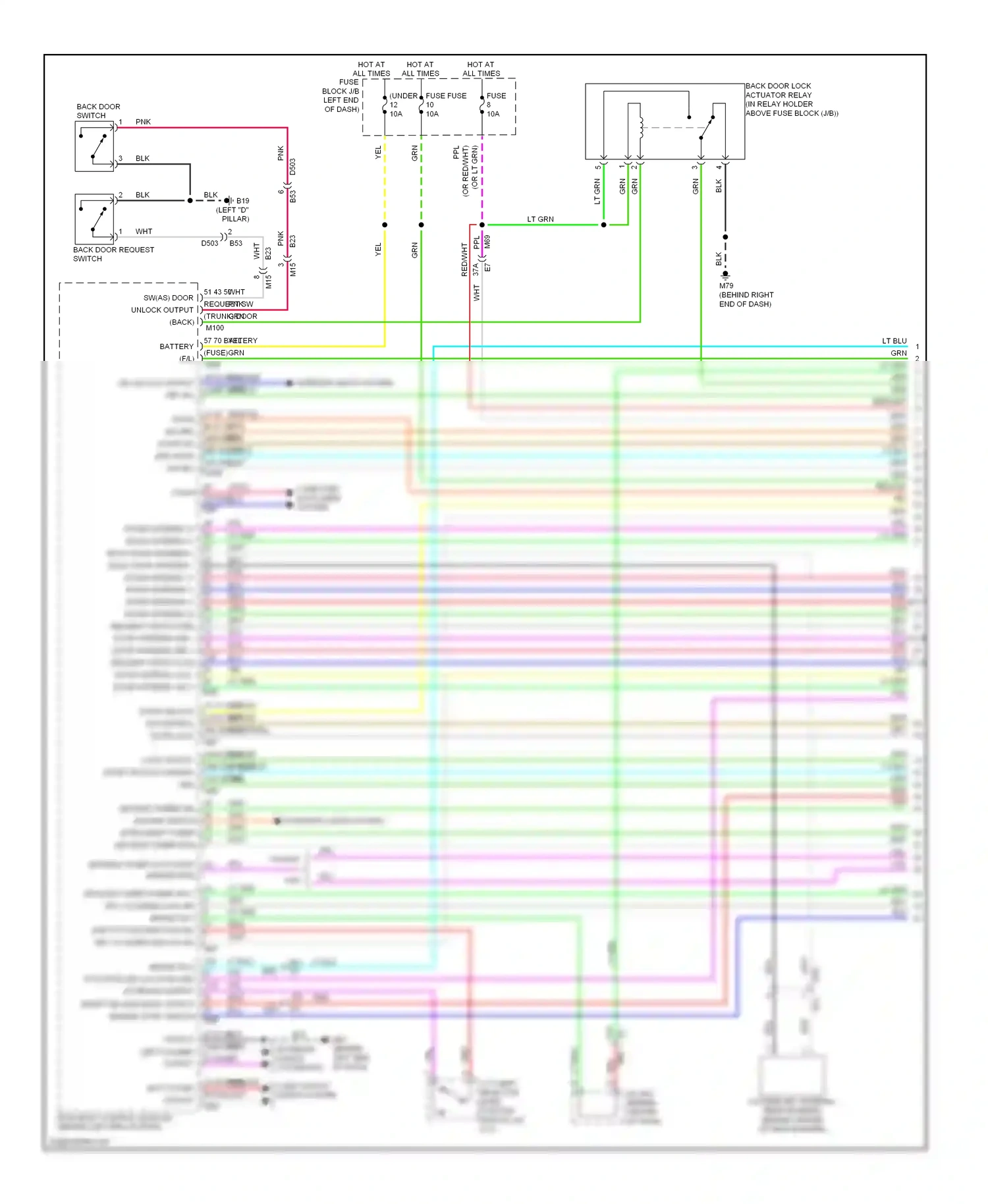 Nissan Note E12 (2012-2016) fuse wiring diagram  (4 of 13)