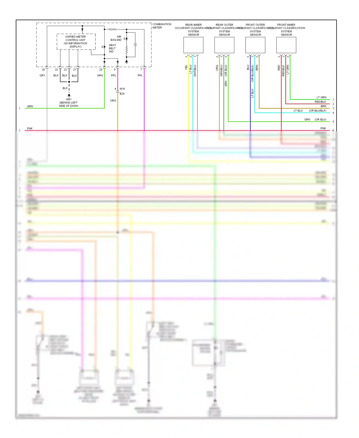 Nissan Note E12 (2012-2016) (left "d" pillar) wiring diagram  (10 of 13)