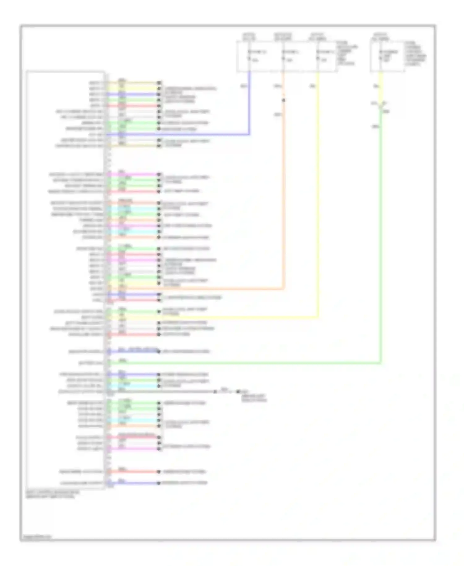 Wiring diagram luggage lamp output for Nissan Note E12 (2012-2016) (1 of 3)