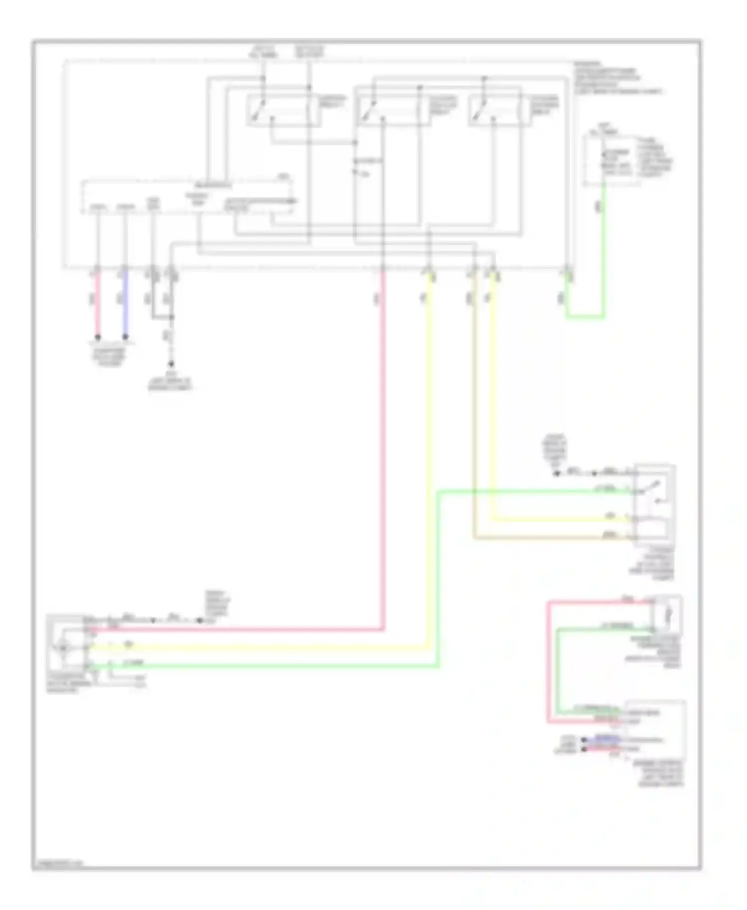 Wiring diagram motor motor fan-high fan-low for Nissan Note E12 (2012-2016) (1 of 1)