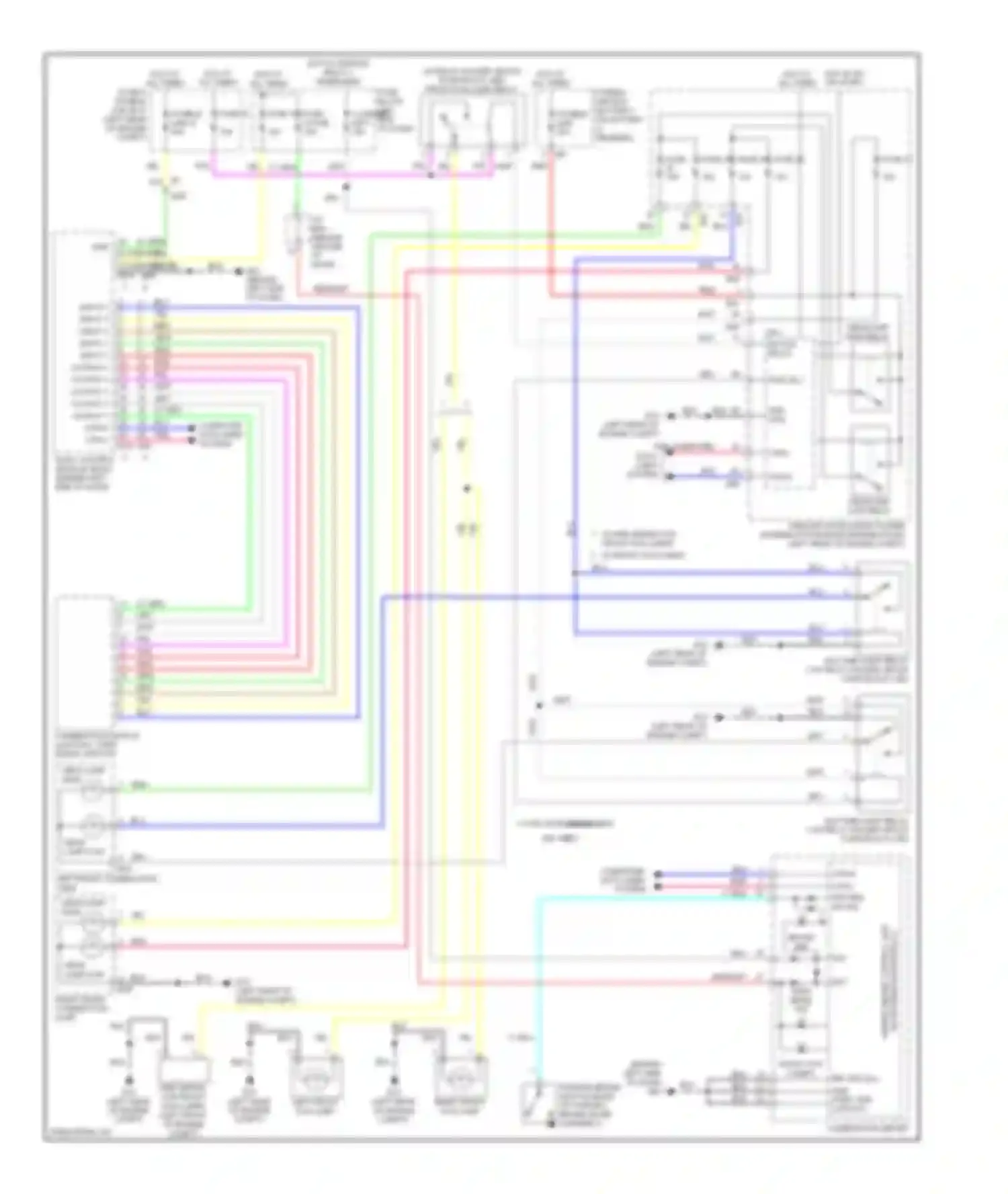 Wiring diagram pnk computer data lines system for Nissan Note E12 (2012-2016) (1 of 2)