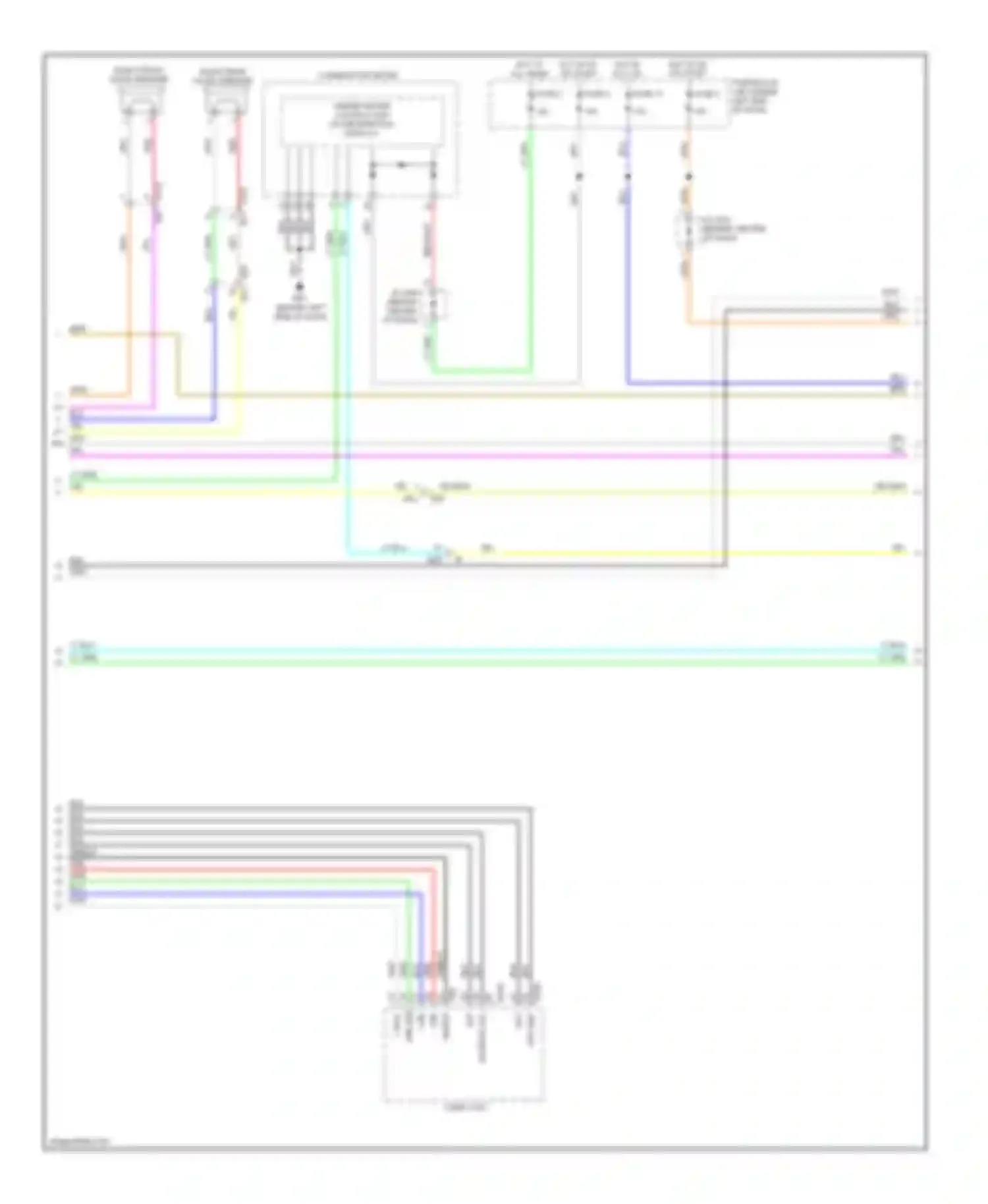 Wiring diagram right front door speaker for Nissan Note E12 (2012-2016) (4 of 4)