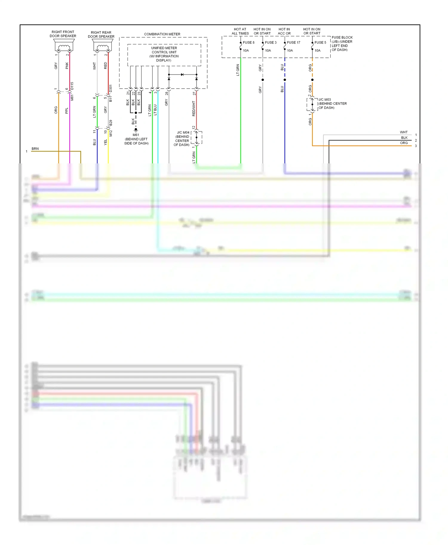Nissan Note E12 (2012-2016) shield wiring diagram  (10 of 12)