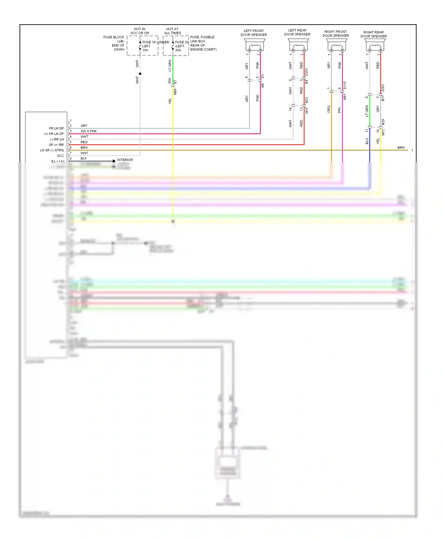 Nissan Note E12 (2012-2016) system wiring diagram  (1 of 3)