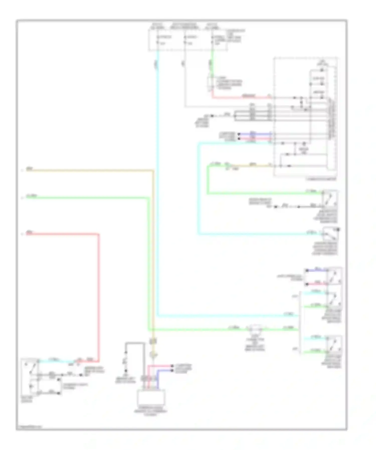 Wiring diagram vdc off switch for Nissan Note E12 (2012-2016) (1 of 2)