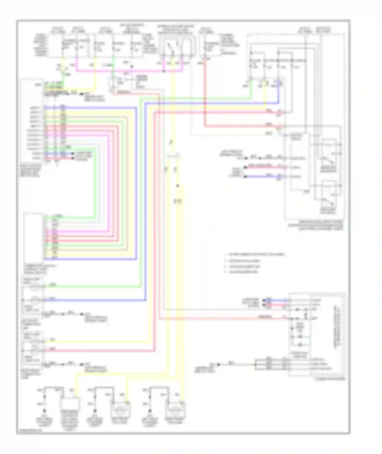Wiring diagram w/o intelligent key w/ intelligent key for Nissan Note E12 (2012-2016) (1 of 1)