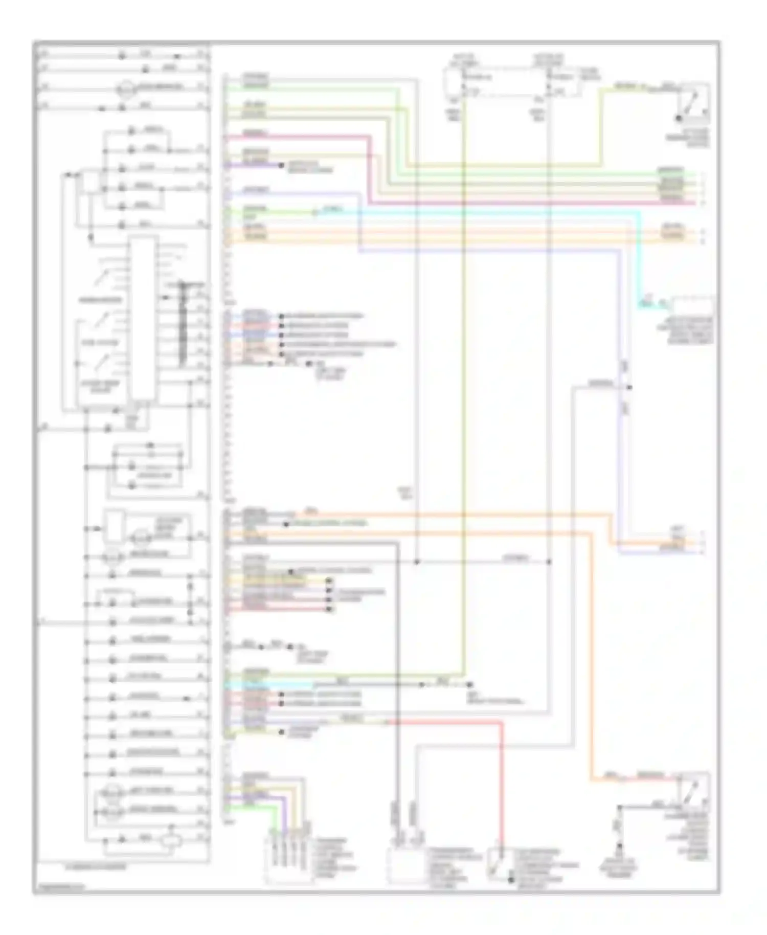 Pathfinder Nissan II (1995-2004): Instrument cluster circuit (1 of 2)