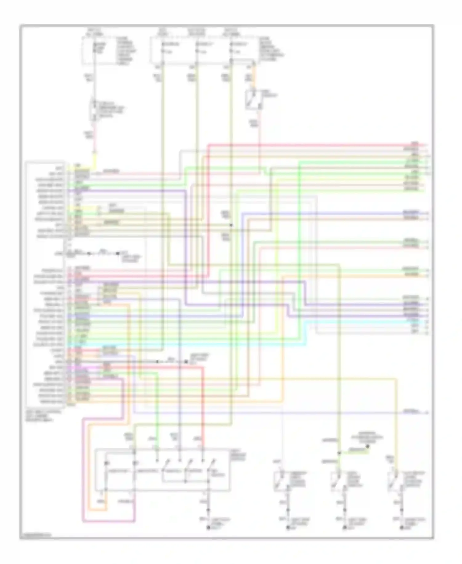 Pathfinder Nissan II (1995-2004): Memory seat circuit (1 of 2)