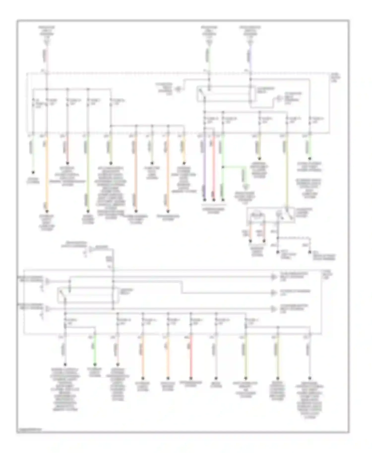 Pathfinder Nissan II (1995-2004): Power distribution circuit (2 of 3)