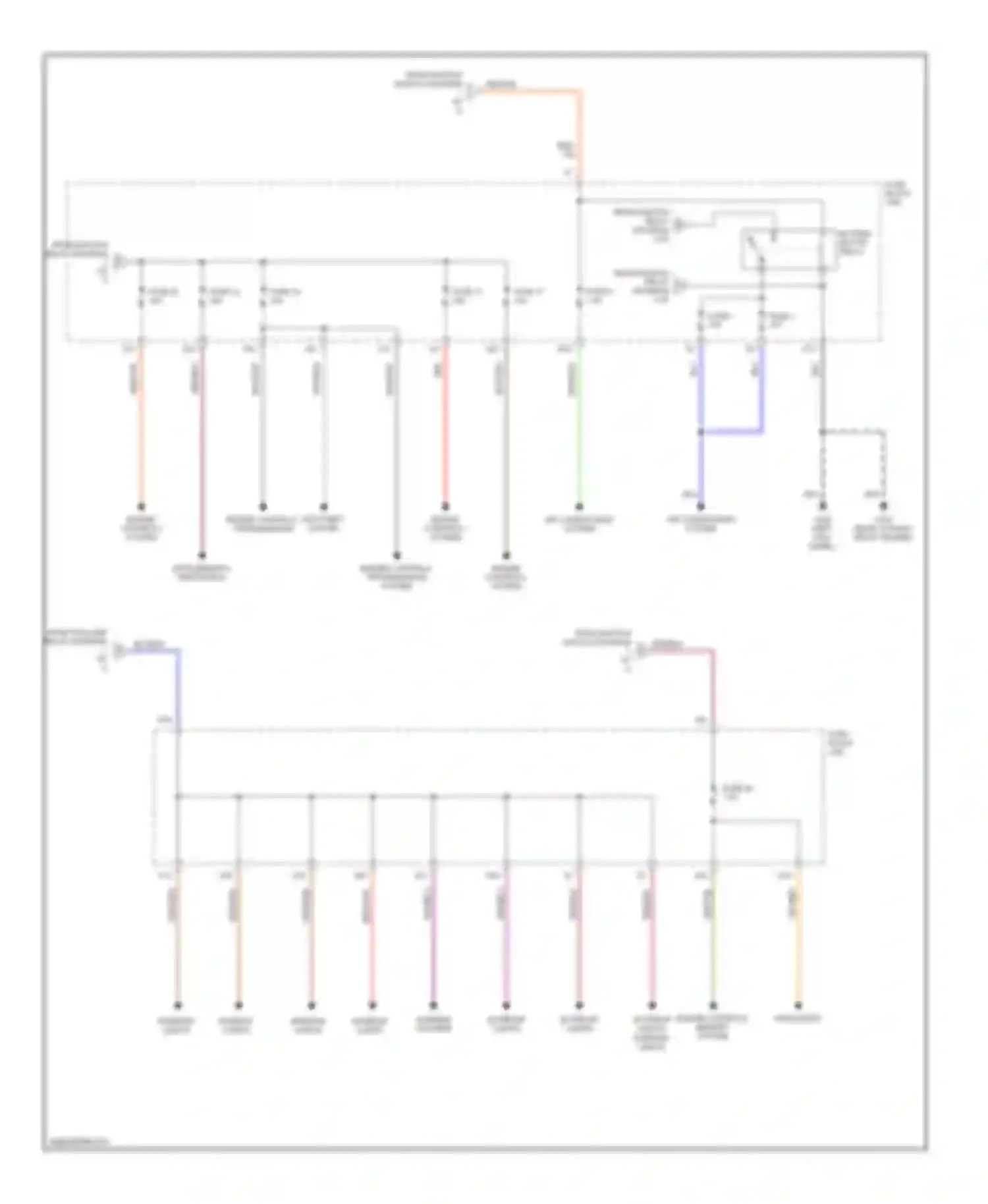 Pathfinder Nissan II (1995-2004): Power distribution circuit (3 of 3)