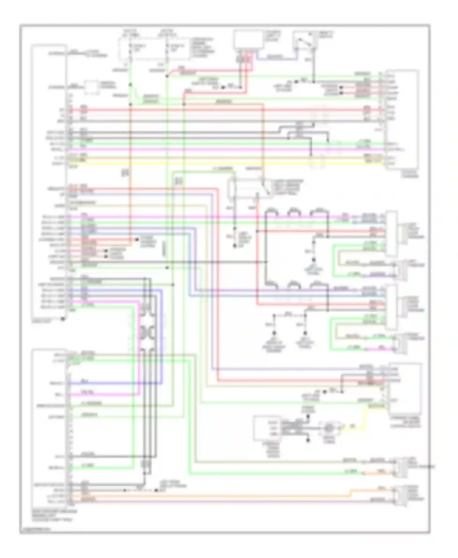 Pathfinder Nissan II (1995-2004): Radio circuits, bose