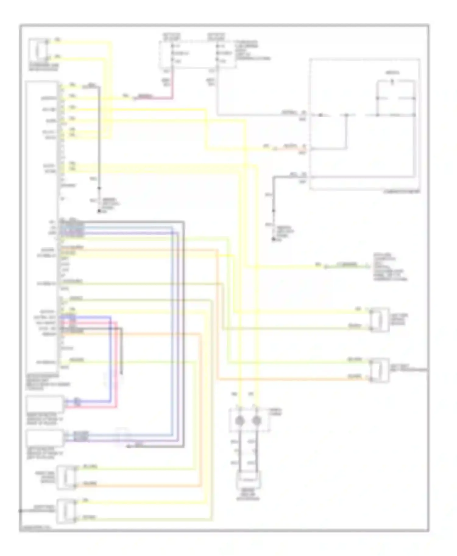 Pathfinder Nissan II (1995-2004): Supplemental restraint circuit