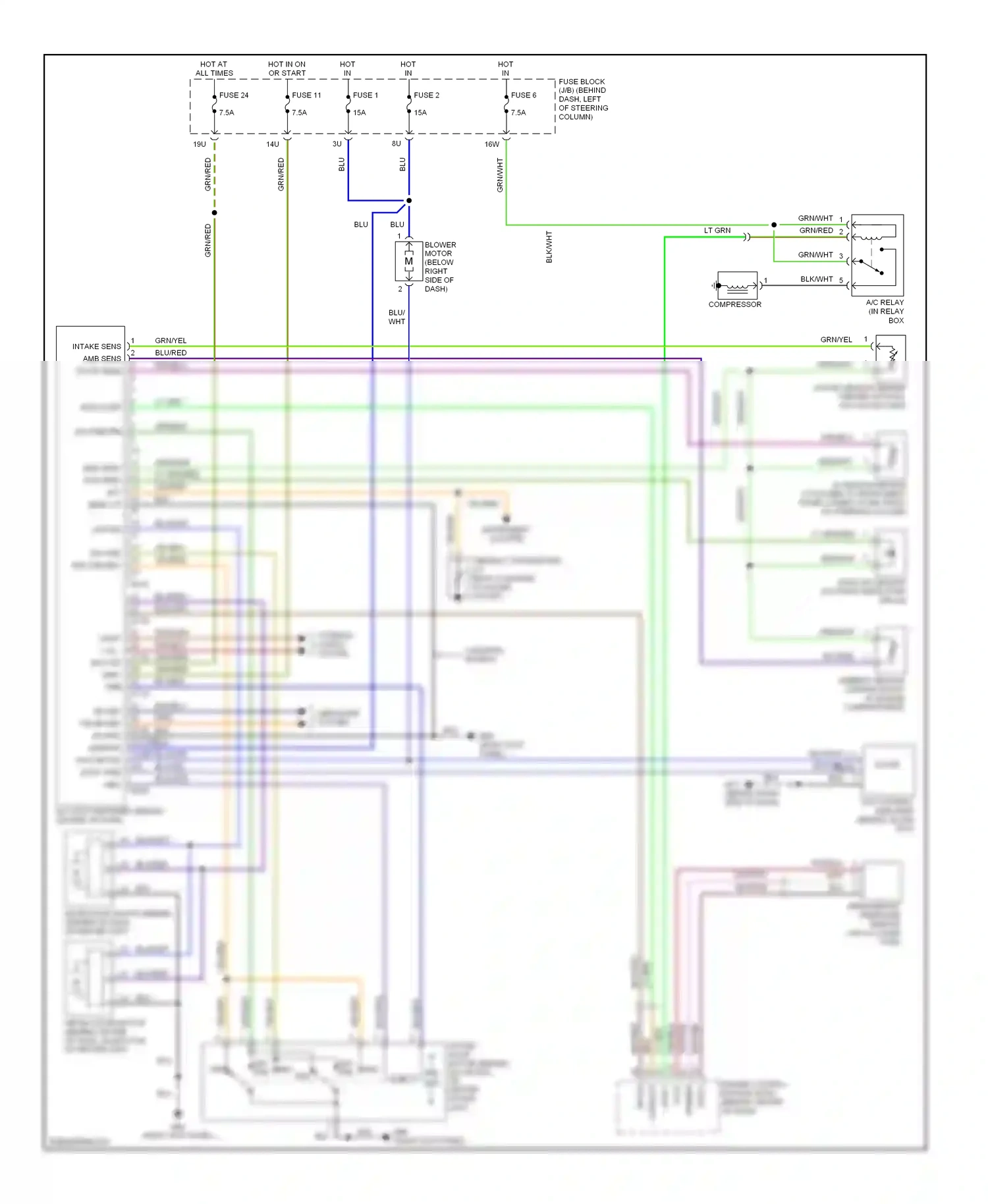 Wiring diagram blu for Nissan Pathfinder II (1995-2004) (4 of 35)