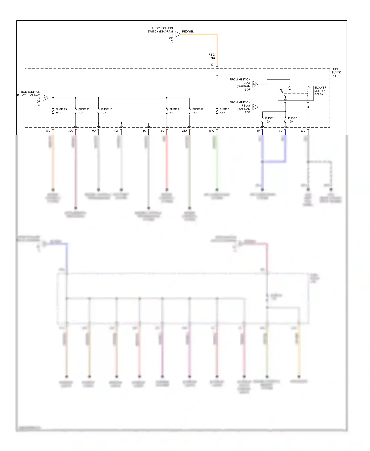 Wiring diagram blu for Nissan Pathfinder II (1995-2004) (24 of 35)